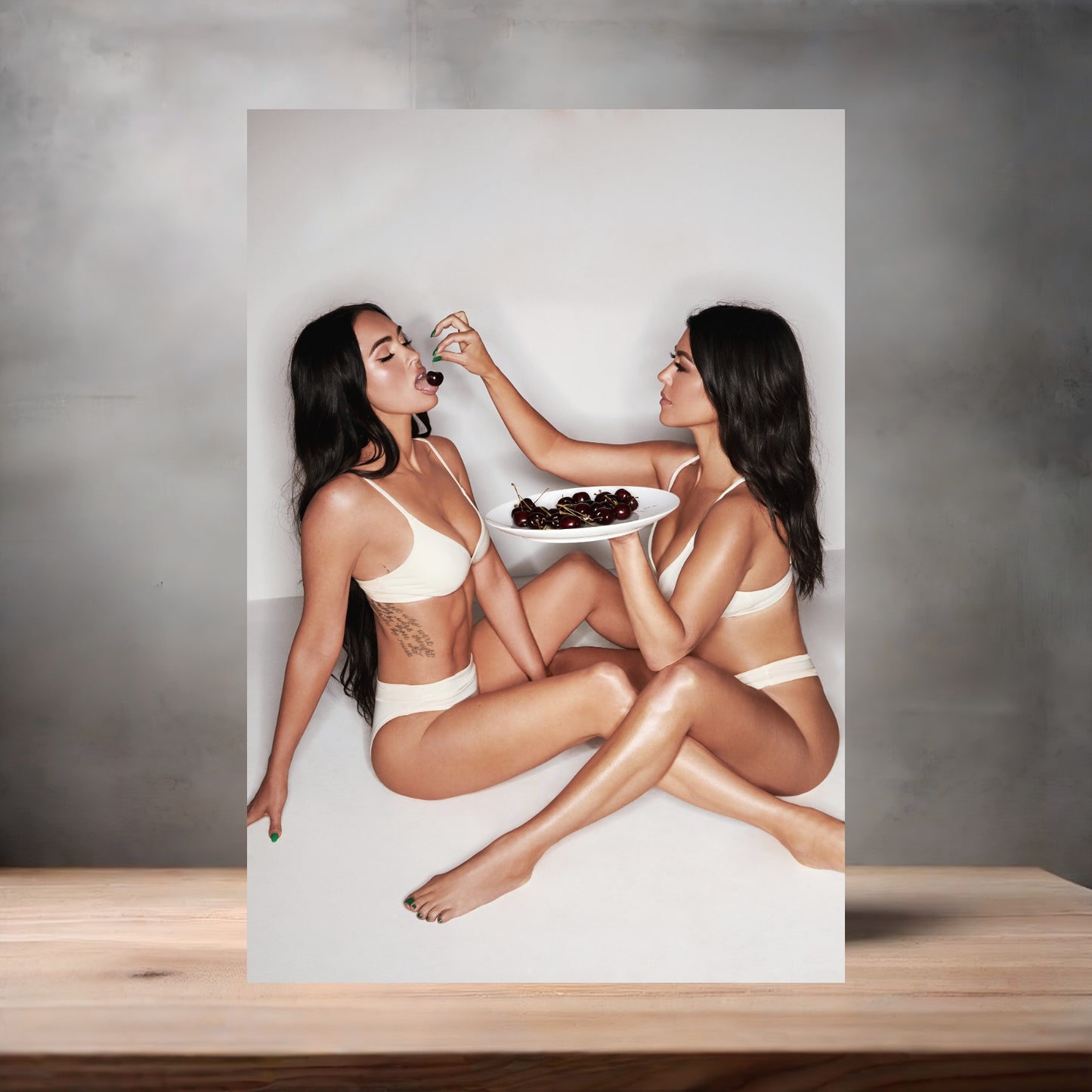 Kourtney Kardashian and Megan Fox NSFW poster with multiple size and finish options. Sexy A4