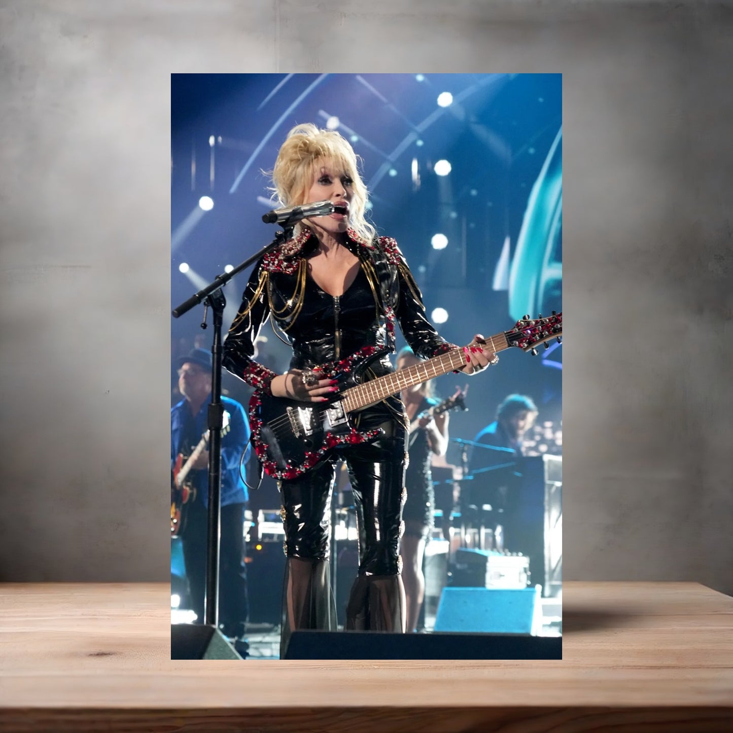 Dolly Parton poster with multiple size and finish options. A4