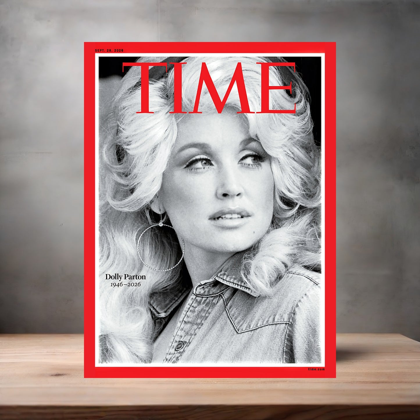 Dolly Parton poster with multiple size and finish options. Time Magazine