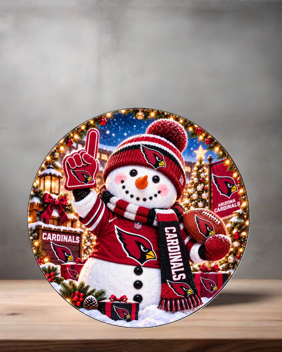 NFL Snowman ceramic Christmas ornament. 16 options to choose from. All NFC teams