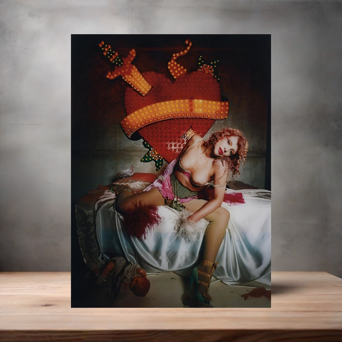 David LaChapelle 8.5" x 11" art print set of 2, glossy and matte. Courtney Love