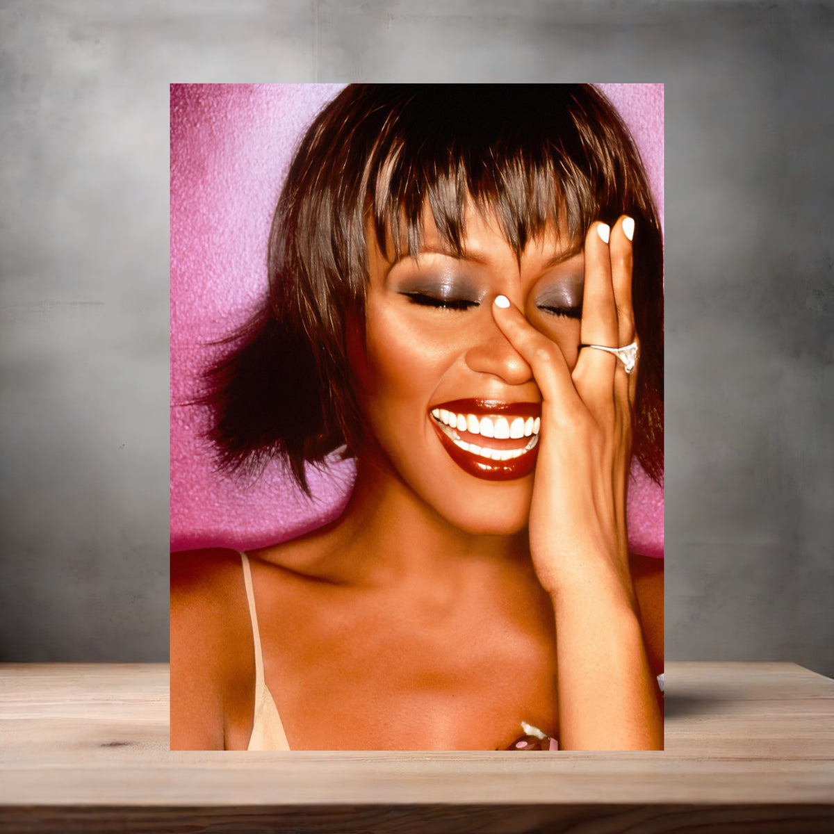David LaChapelle 8.5" x 11" art print set of 2, glossy and matte. Whitney Houston