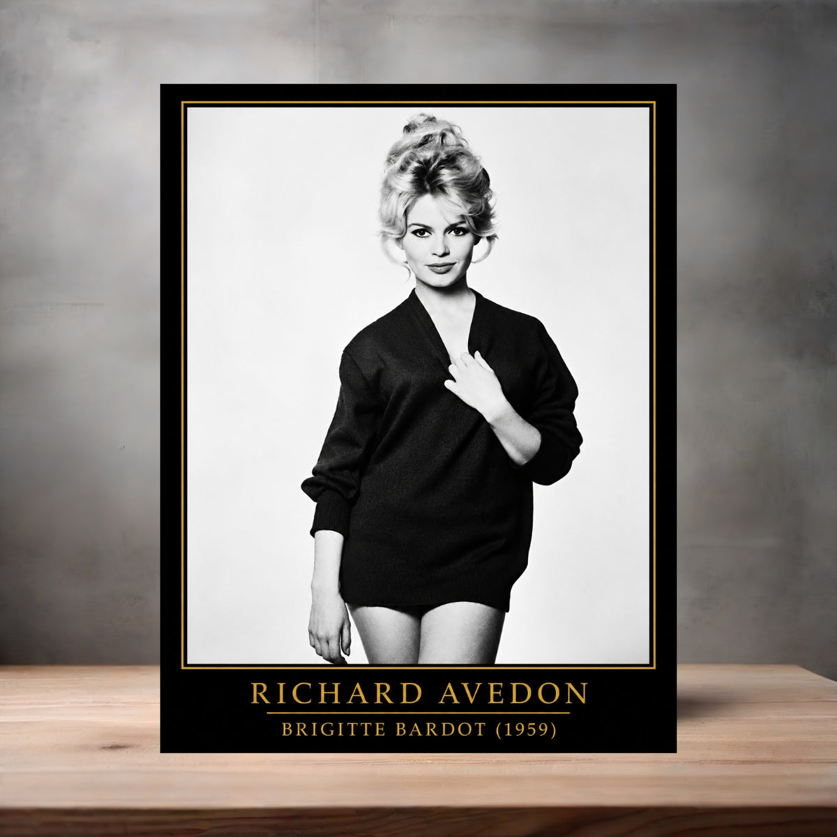 Richard Avedon 8.5" x 11" art print set of 2, glossy and matte. Brigitte Bardot