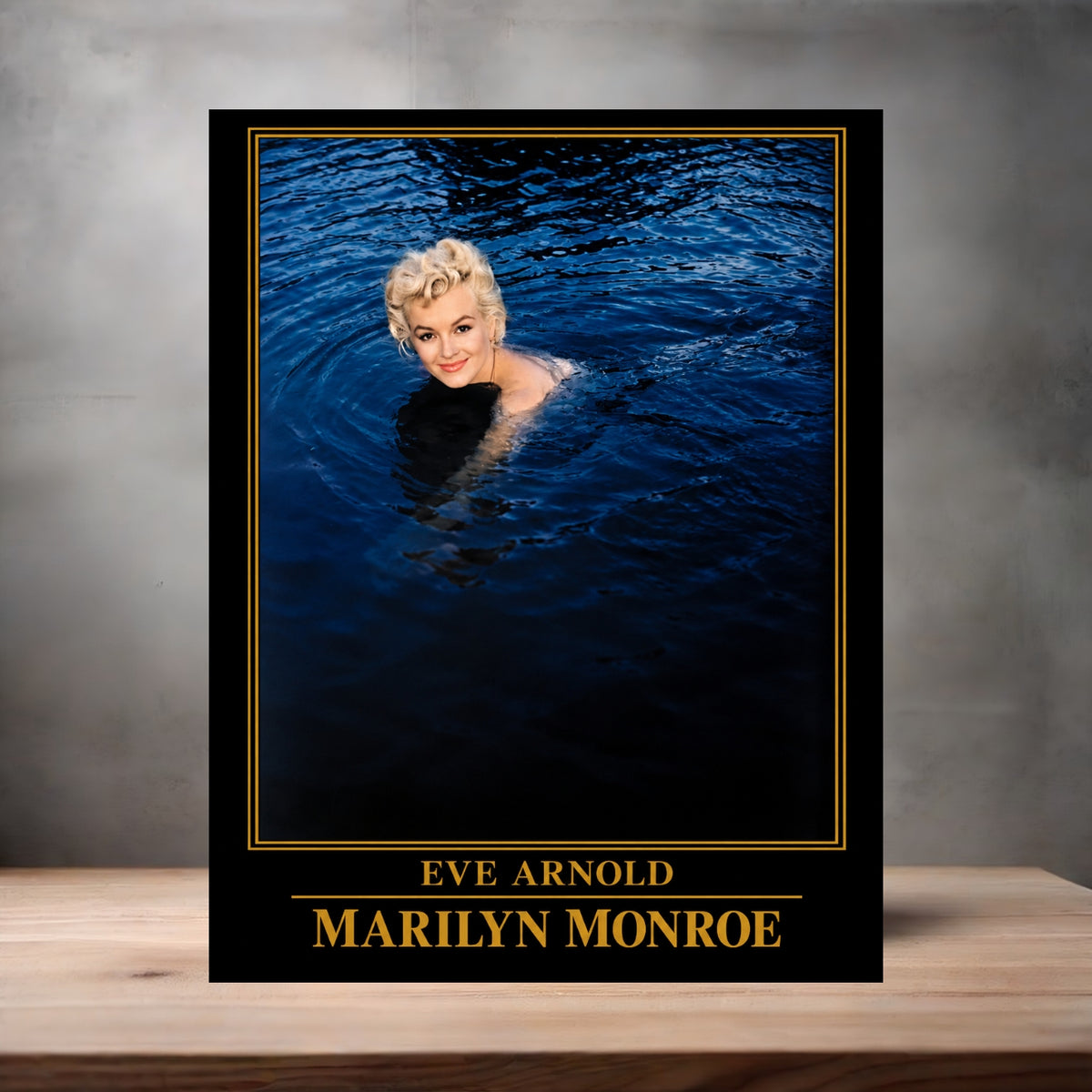Eve Arnold 8.5" x 11" art print set of 2, glossy and matte. Marilyn Monroe Gold Collection d