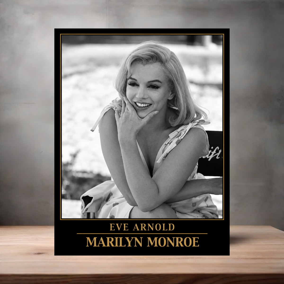 Eve Arnold 8.5" x 11" art print set of 2, glossy and matte. Marilyn Monroe Gold Collection i