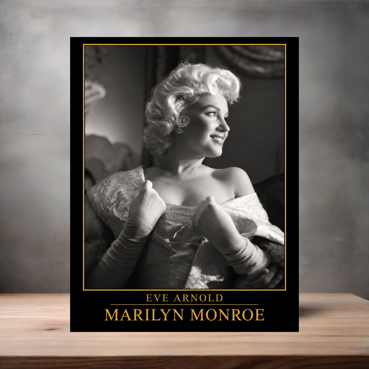 Eve Arnold 8.5" x 11" art print set of 2, glossy and matte. Marilyn Monroe Gold Collection x