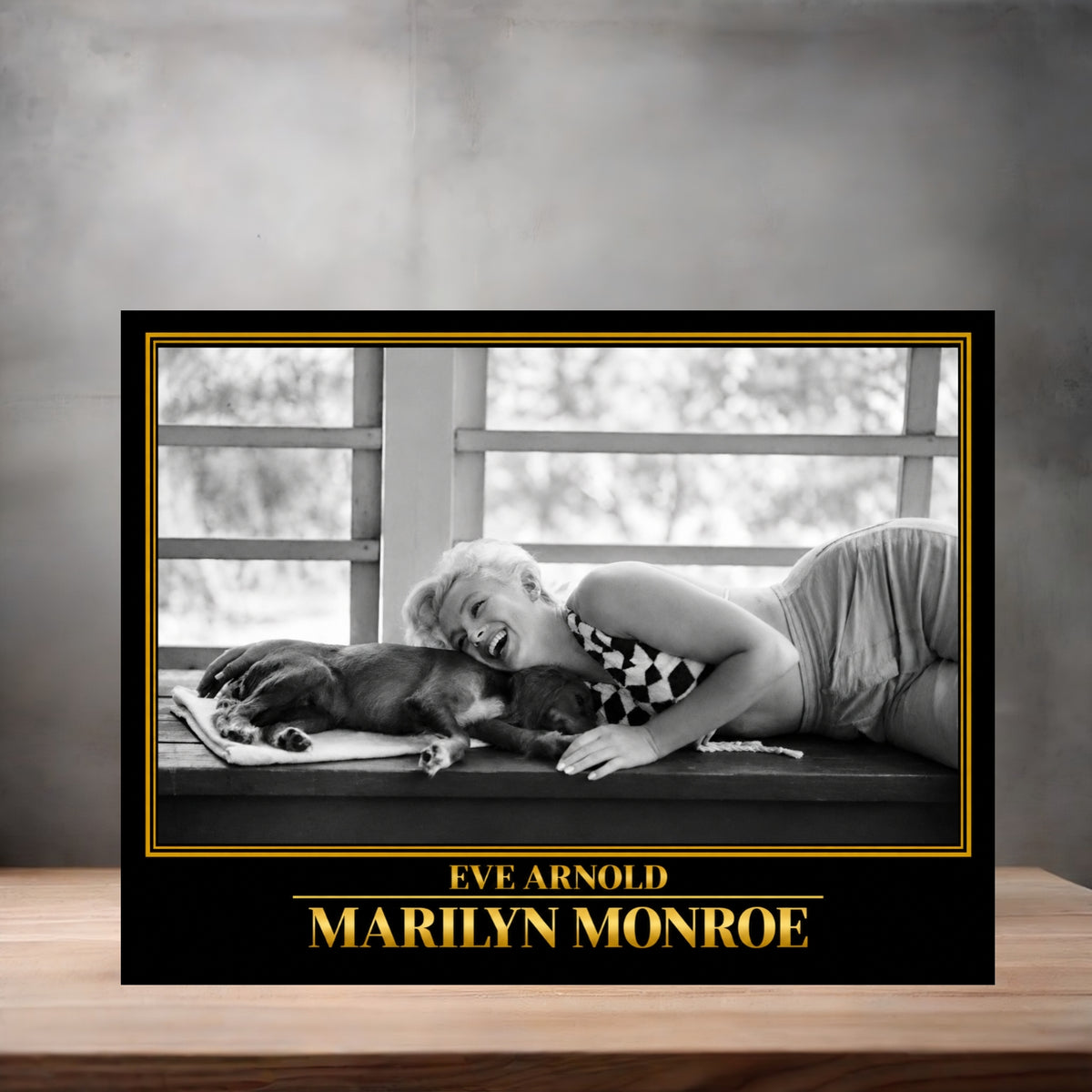 Eve Arnold 8.5" x 11" art print set of 2, glossy and matte. Marilyn Monroe Gold Collection p