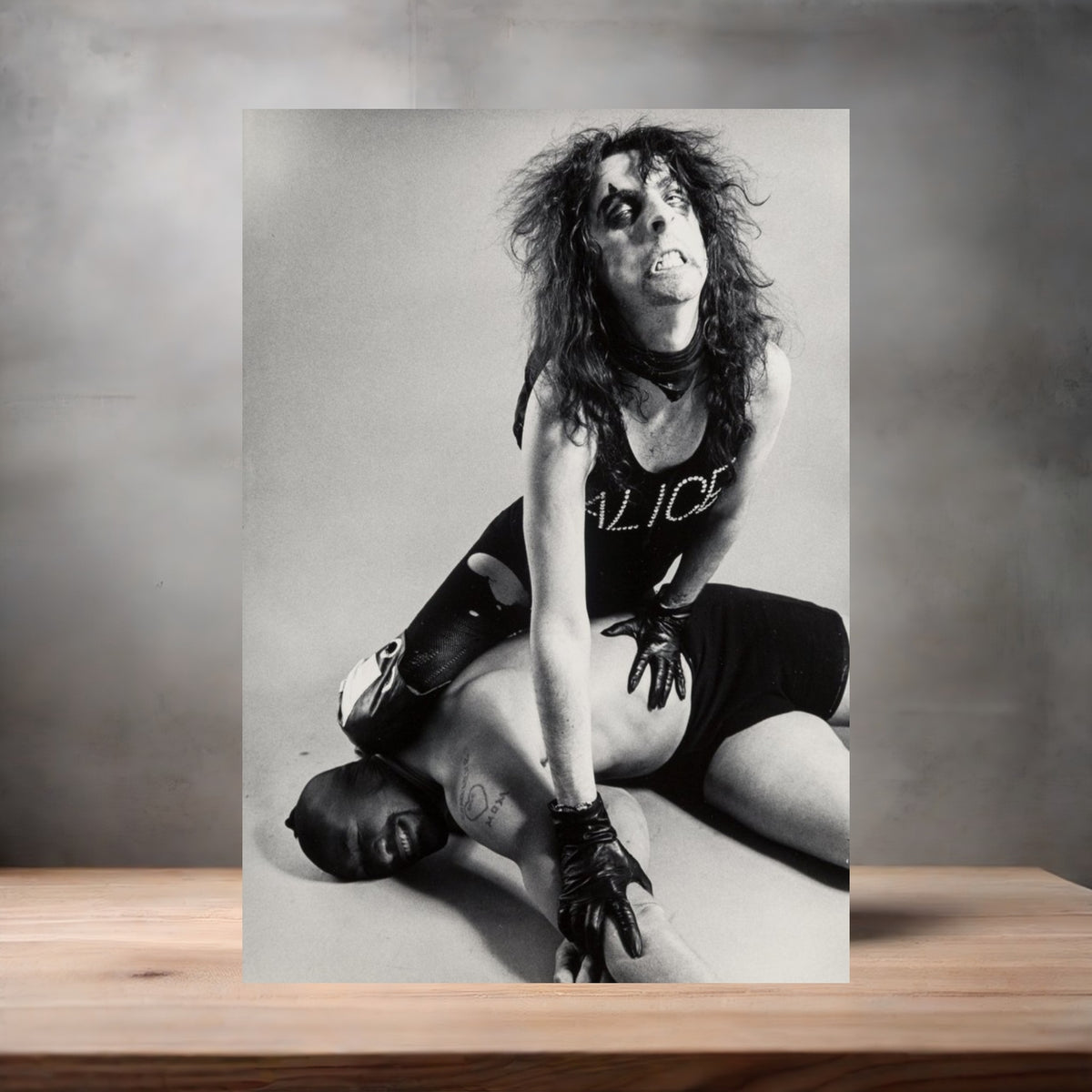 Annie Leibovitz 8.5" x 11" art print set of 2, glossy and matte. Alice Cooper