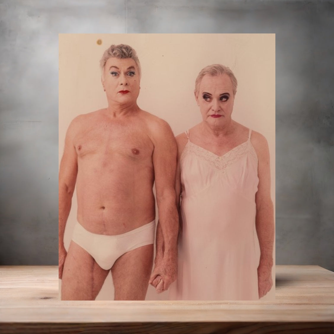 Annie Leibovitz 8.5" x 11" art print set of 2, glossy and matte. Tony Curtis and Jack Lemmon