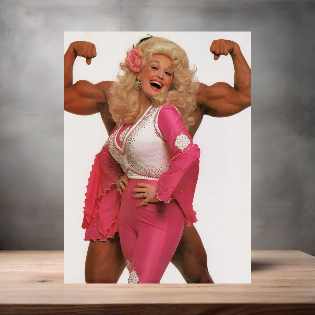 Annie Leibovitz 8.5" x 11" art print set of 2, glossy and matte. Dolly Parton and Arnold