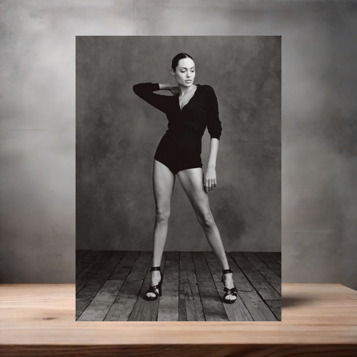 Annie Leibovitz 8.5" x 11" art print set of 2, glossy and matte. Angelina Jolie v3