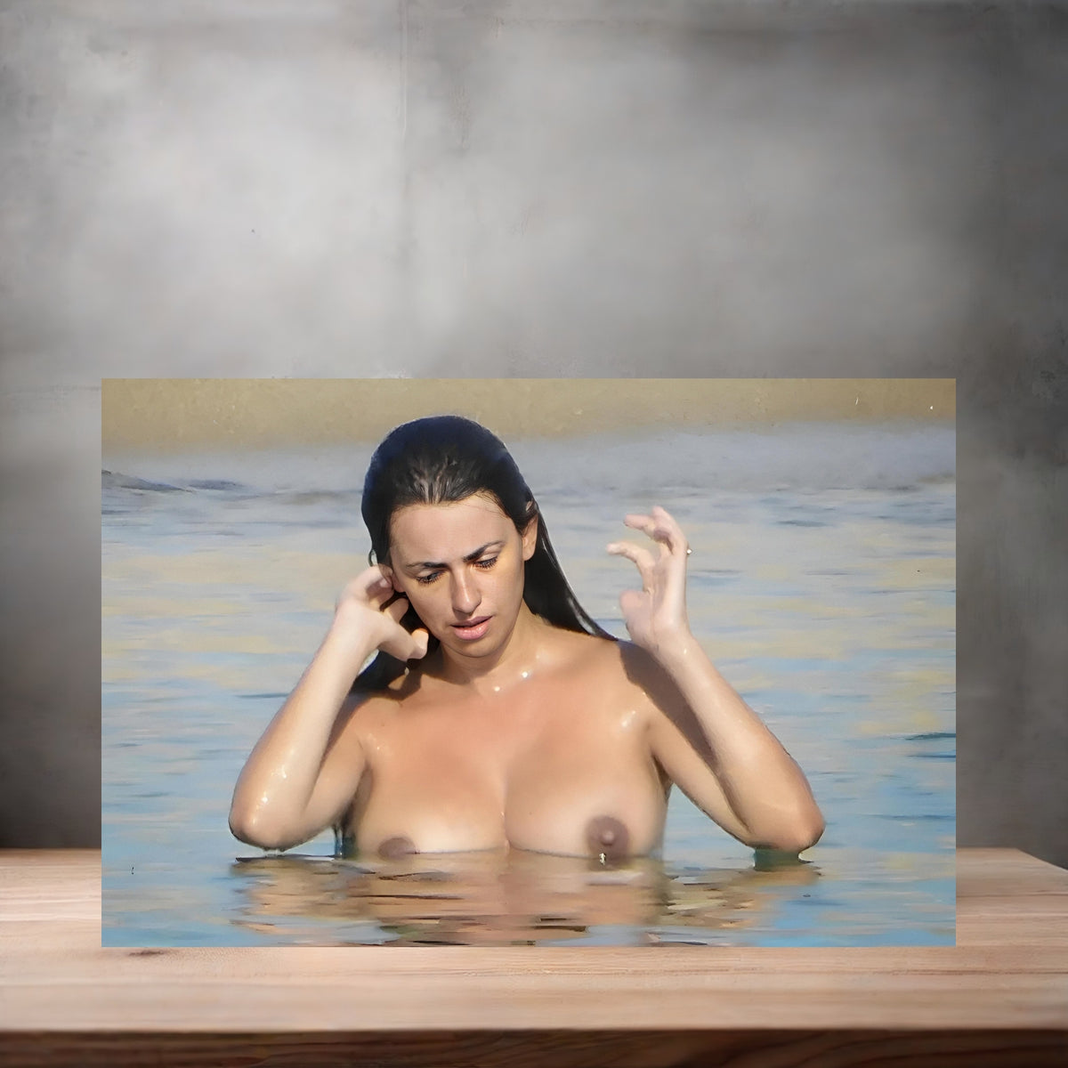 Penelope Cruz poster with multiple size and finish options. B1