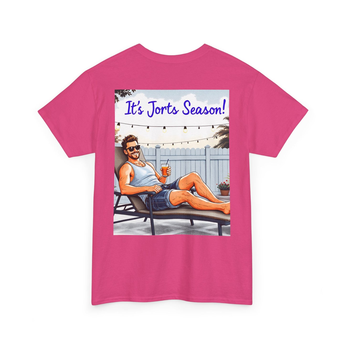 Jorts season Unisex Heavy Cotton Tee, Fun Beachwear, T-Shirt for Vacation,