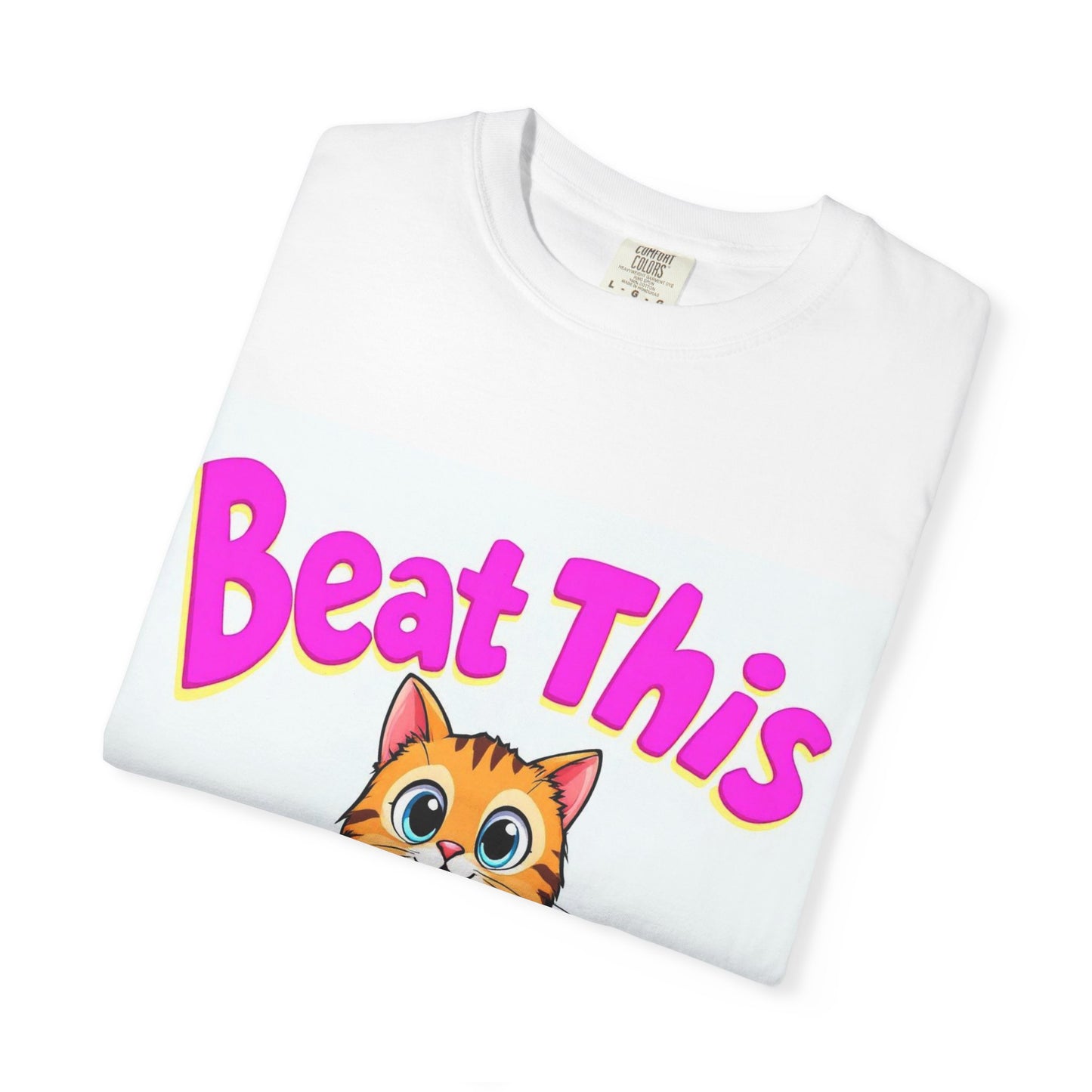 Playful Cat Tee - mature beat this up
