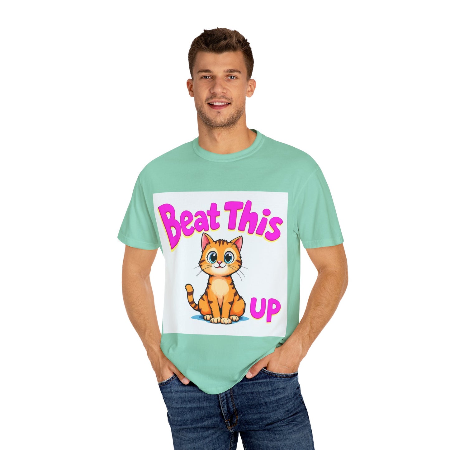 Playful Cat Tee - mature beat this up