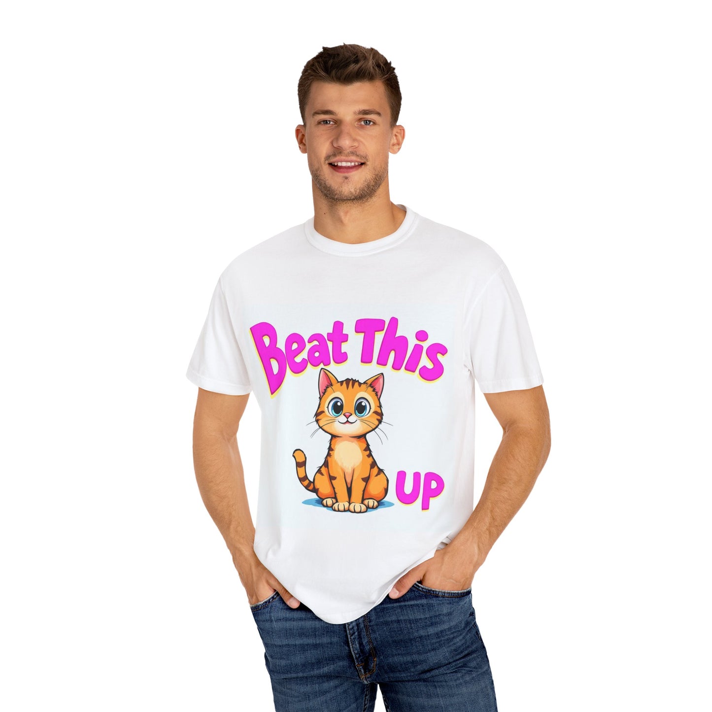 Playful Cat Tee - mature beat this up