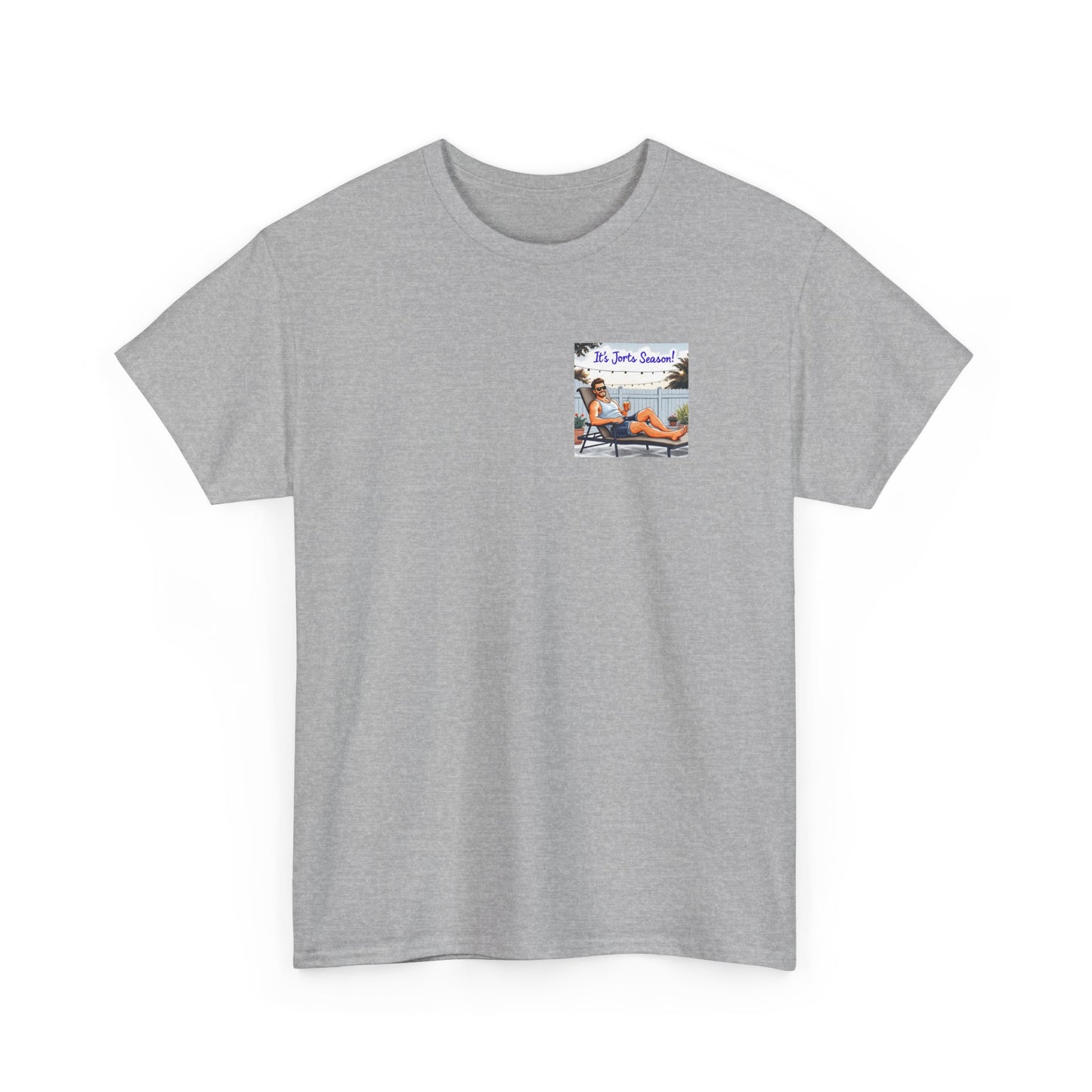 Jorts season Unisex Heavy Cotton Tee, Fun Beachwear, T-Shirt for Vacation,