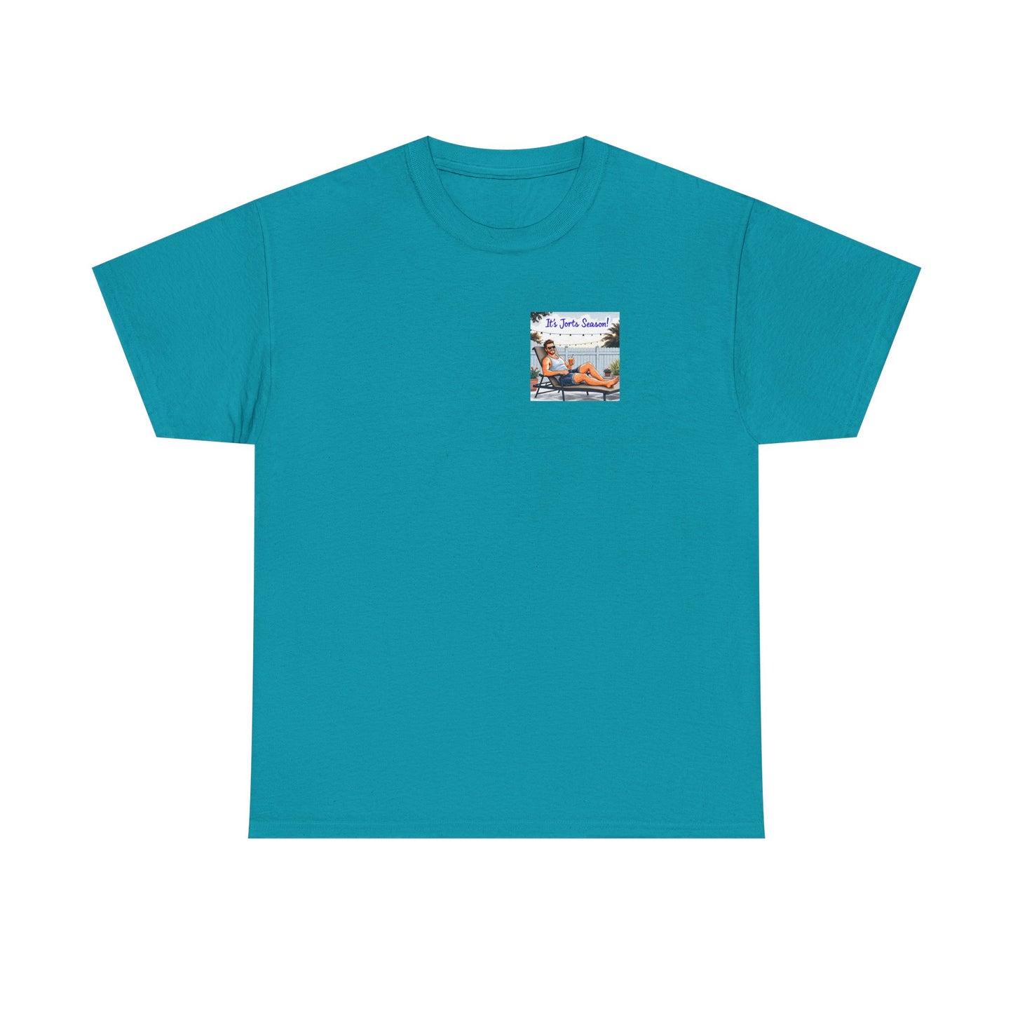 Jorts season Unisex Heavy Cotton Tee, Fun Beachwear, T-Shirt for Vacation,