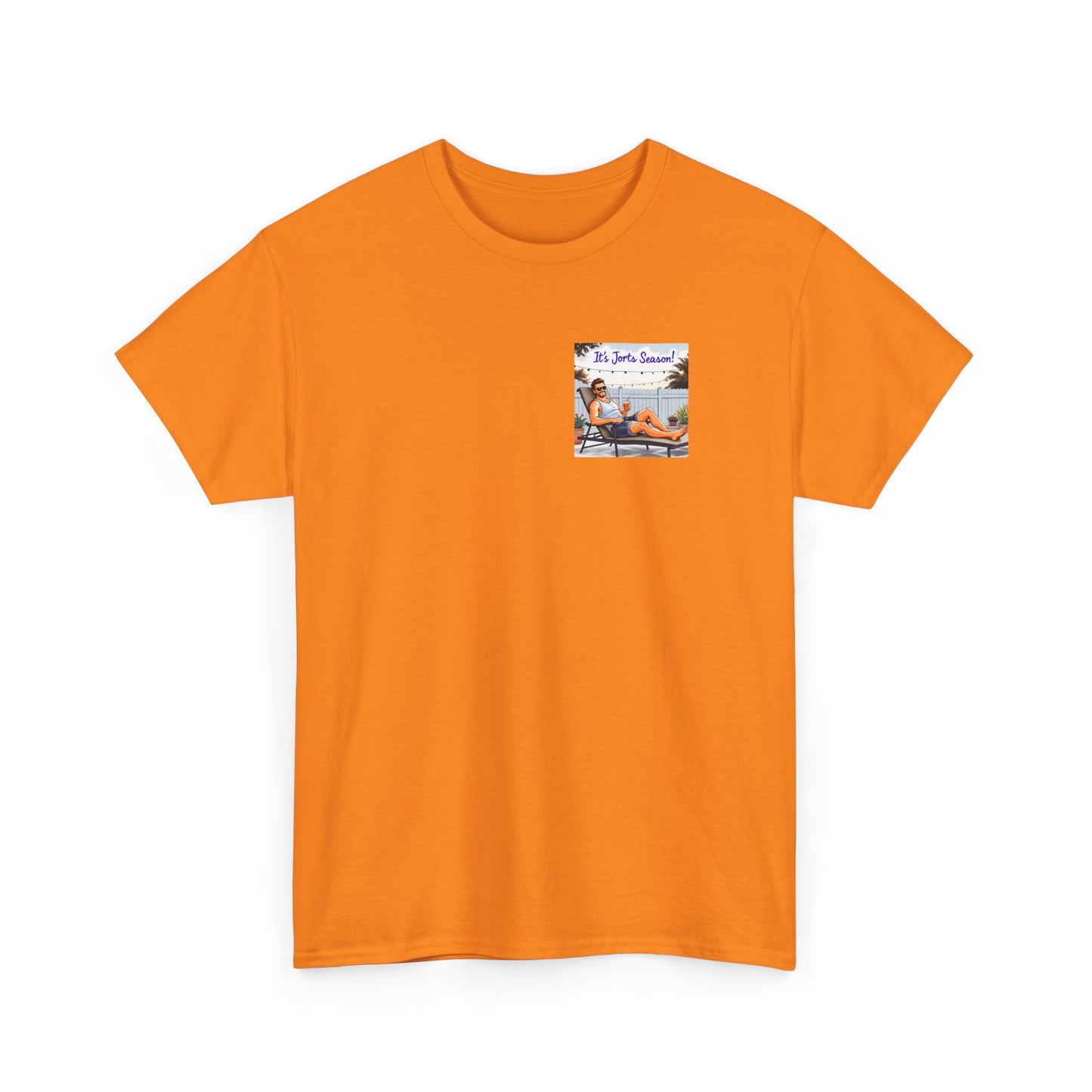 Jorts season Unisex Heavy Cotton Tee, Fun Beachwear, T-Shirt for Vacation,