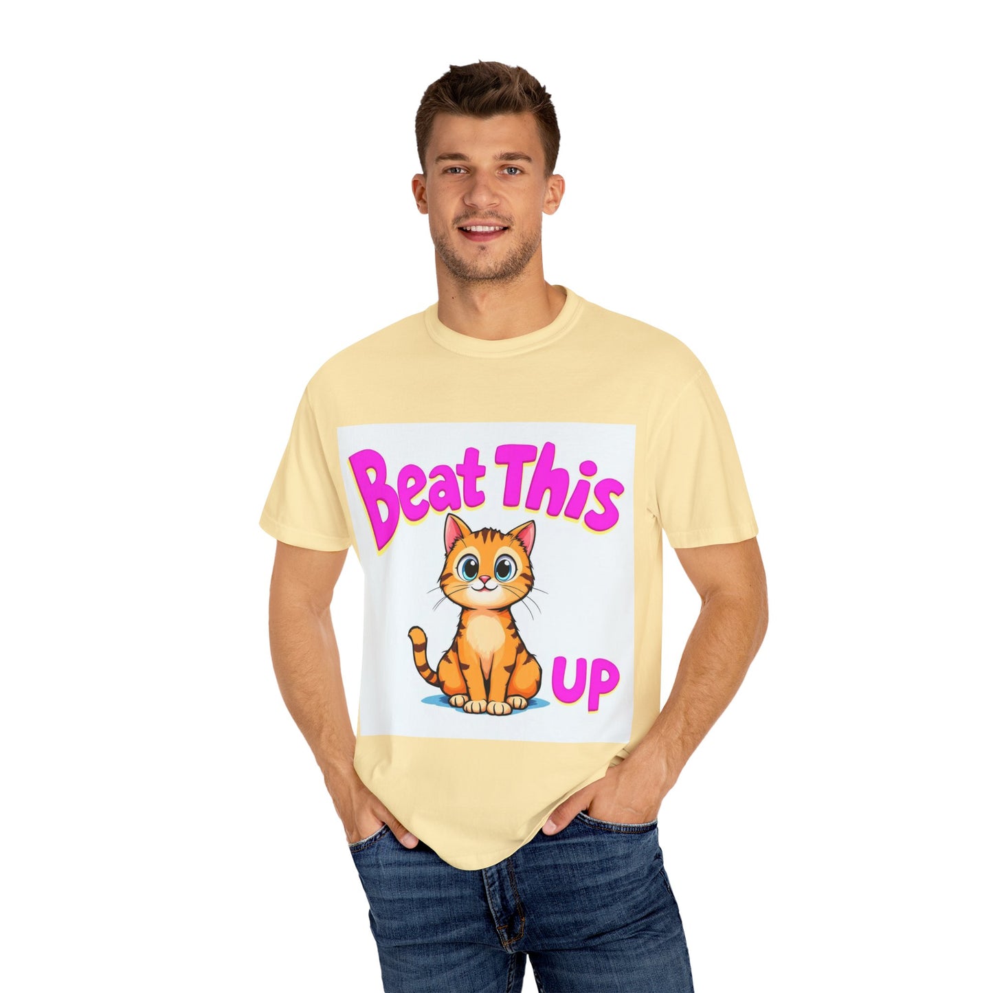 Playful Cat Tee - mature beat this up