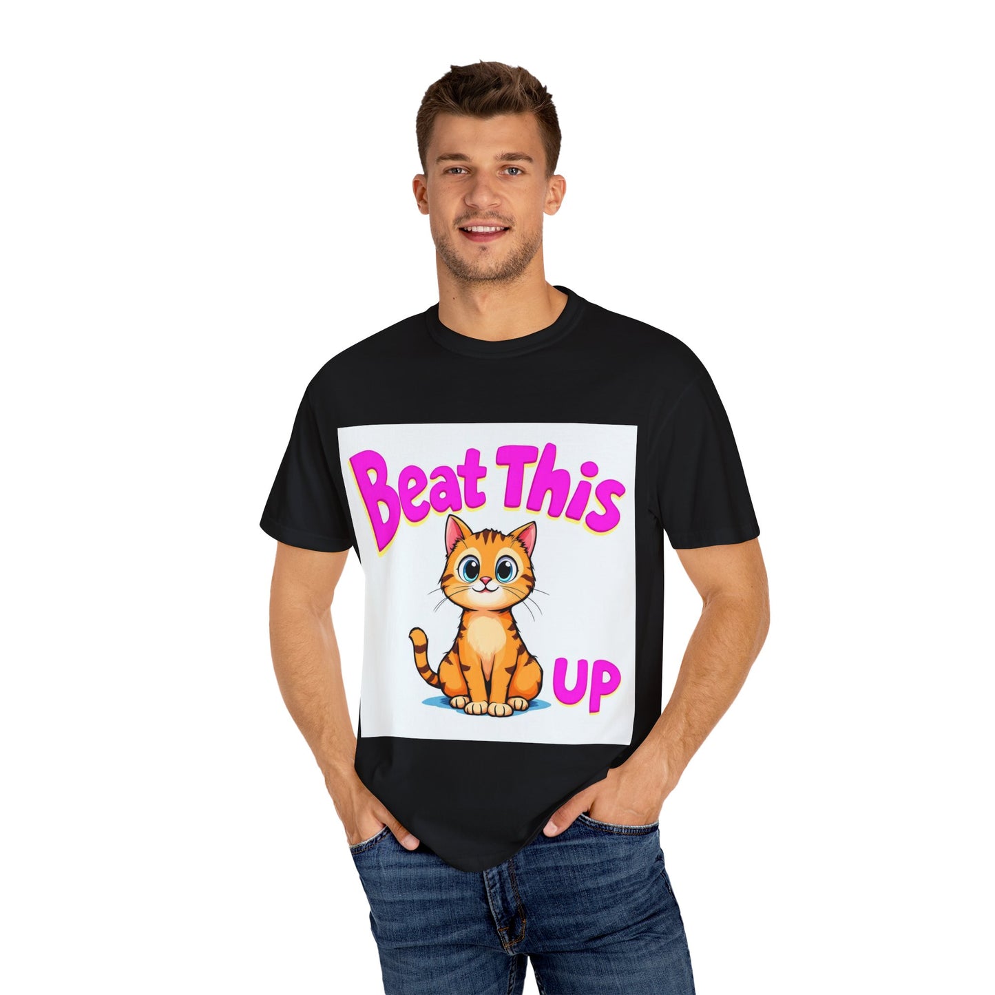 Playful Cat Tee - mature beat this up