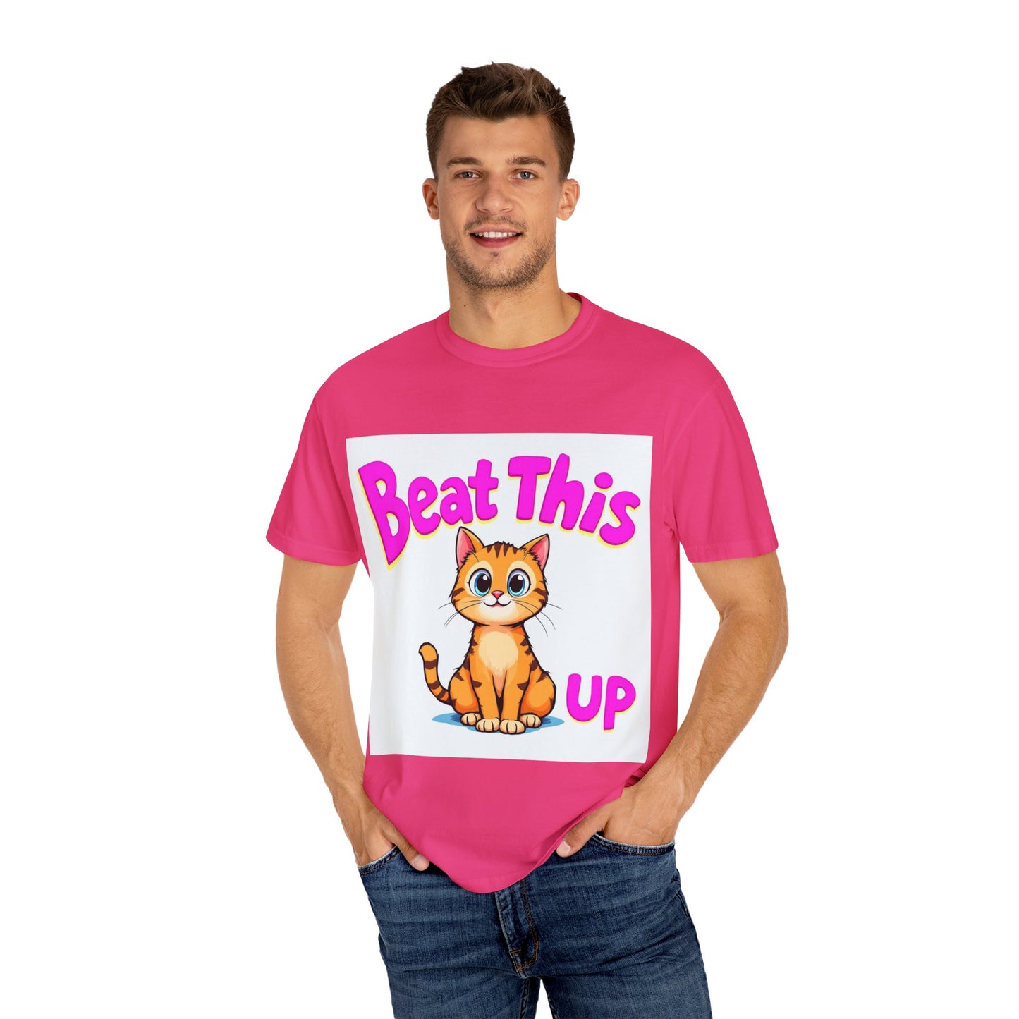 Playful Cat Tee - mature beat this up