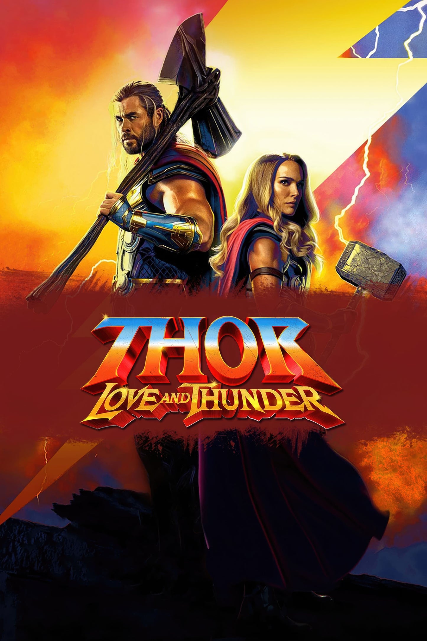 Marvel movie poster with multiple size and finish options. Thor Love and Thunder