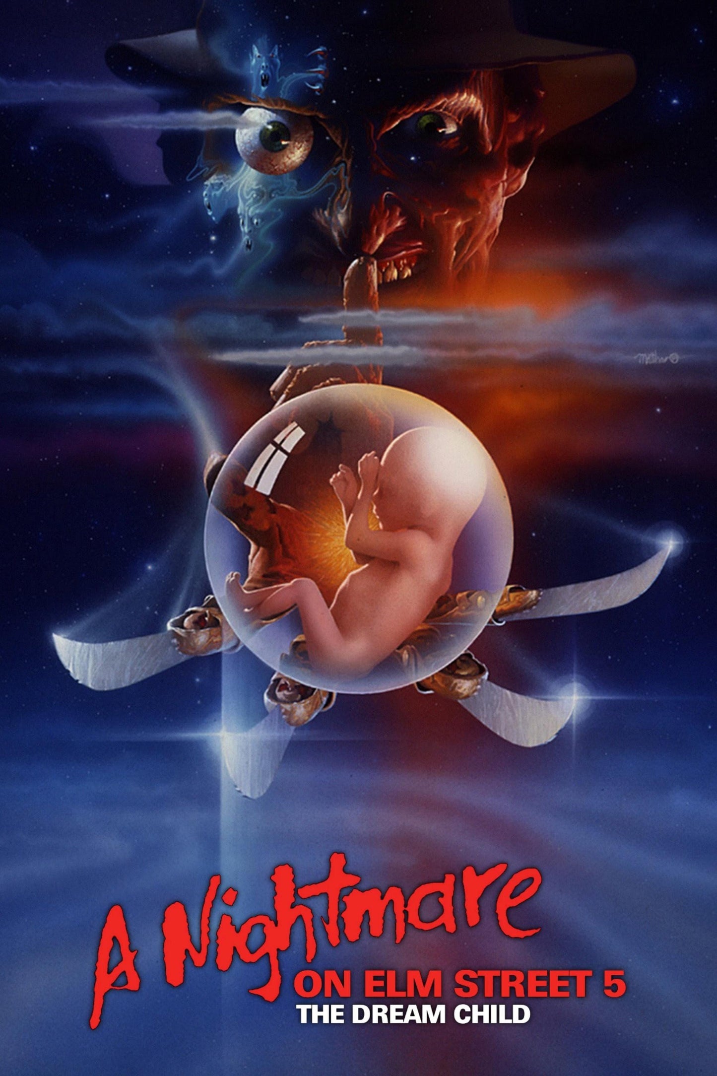 Nightmare on Elm Street 5, The Dream Child 13"x 19" movie poster.