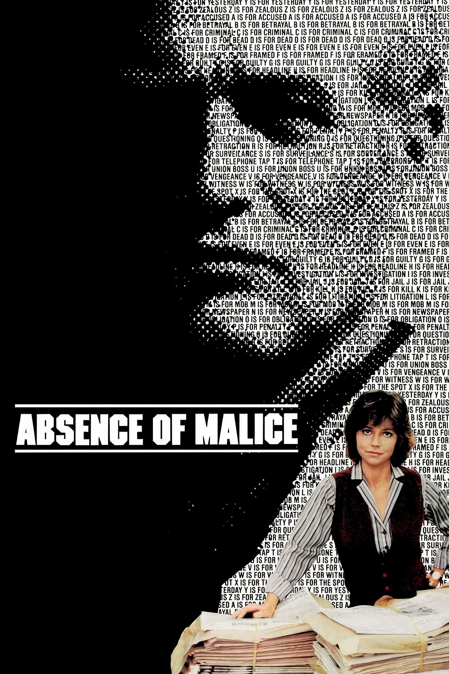 Absence of Malice 13"x 19" movie poster.