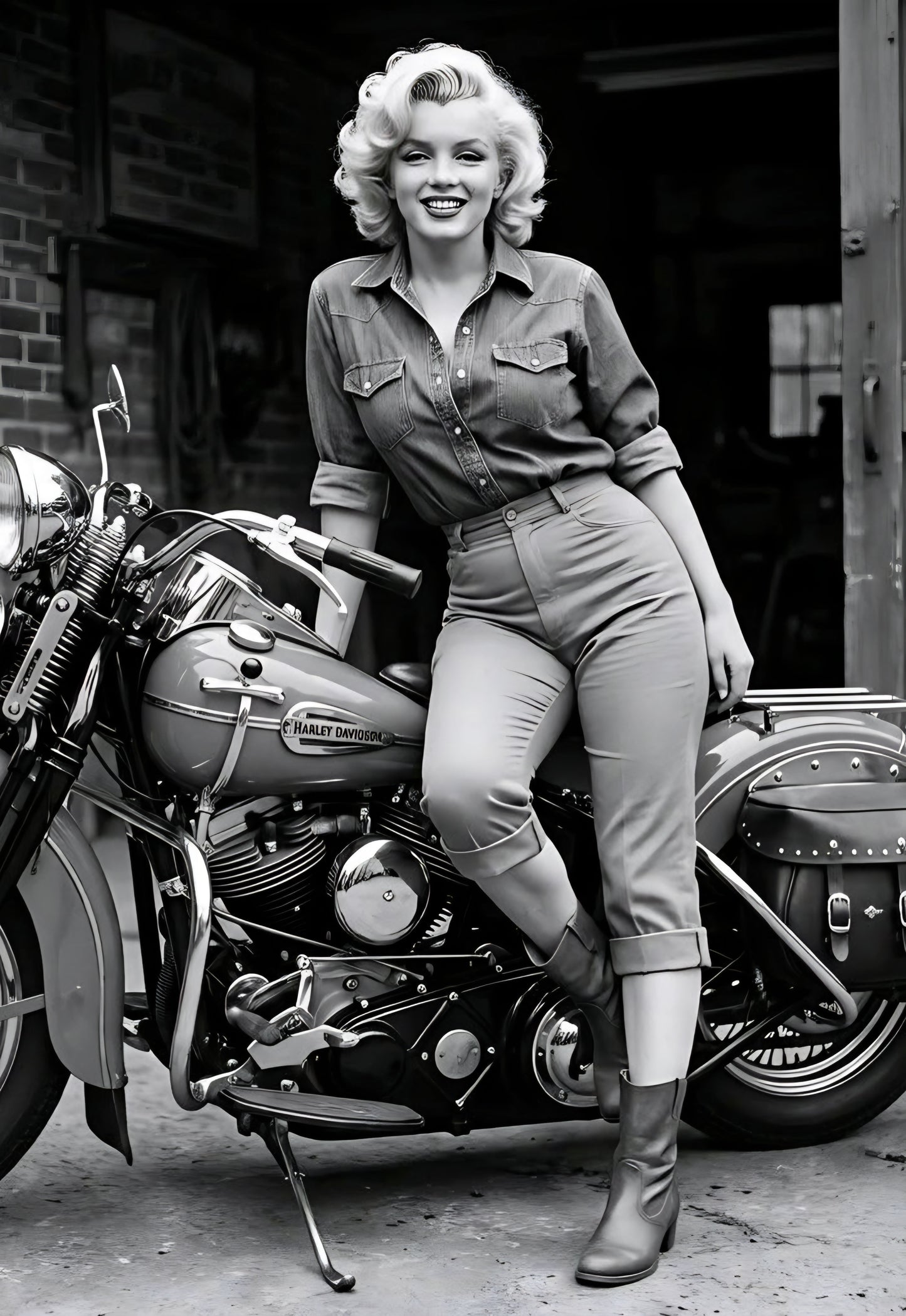 Marilyn Monroe mature poster with multiple size and finish options. A1