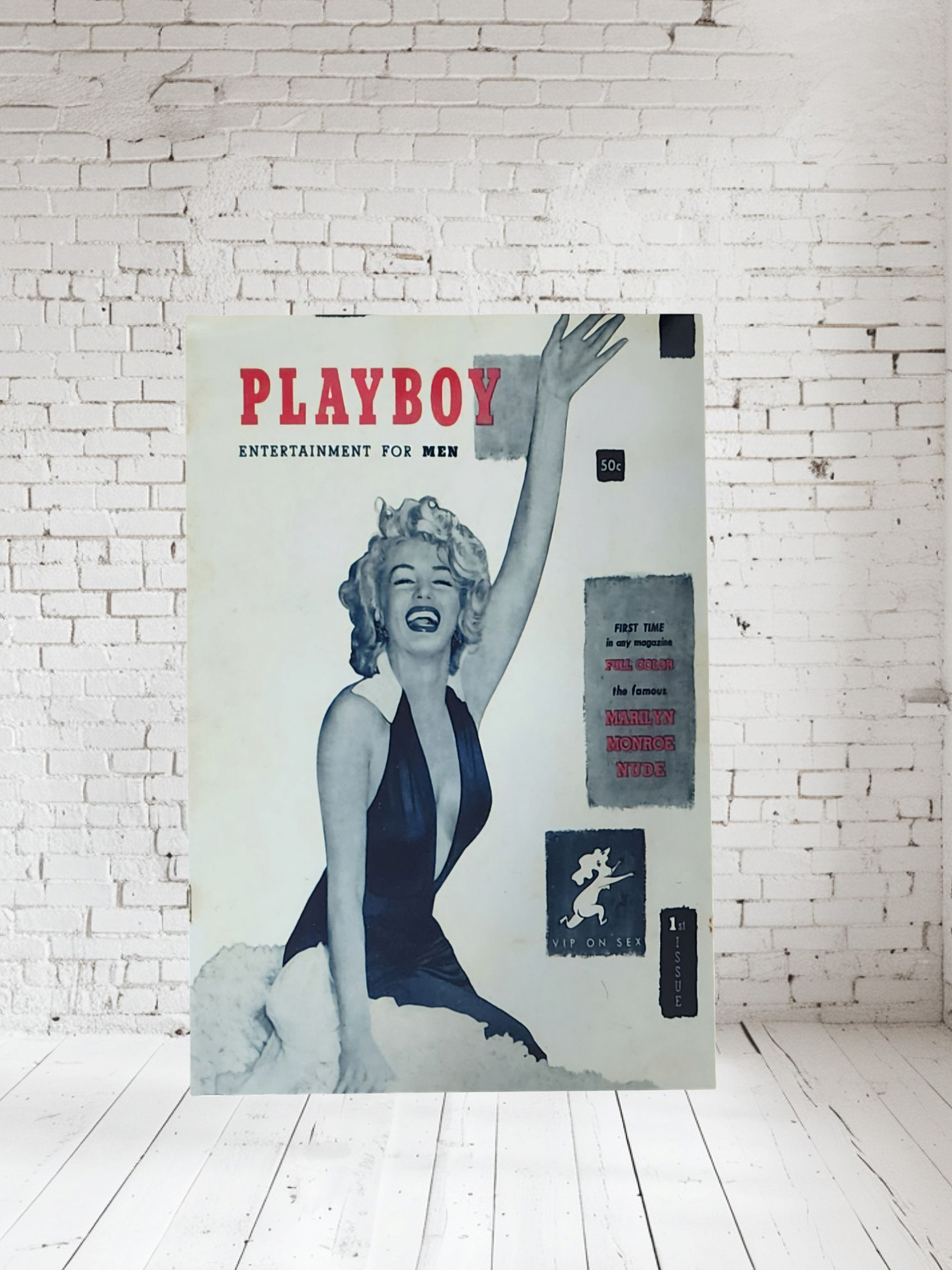 Playboy Magazine covers on Aluminum print. Multiple sizes and prints available