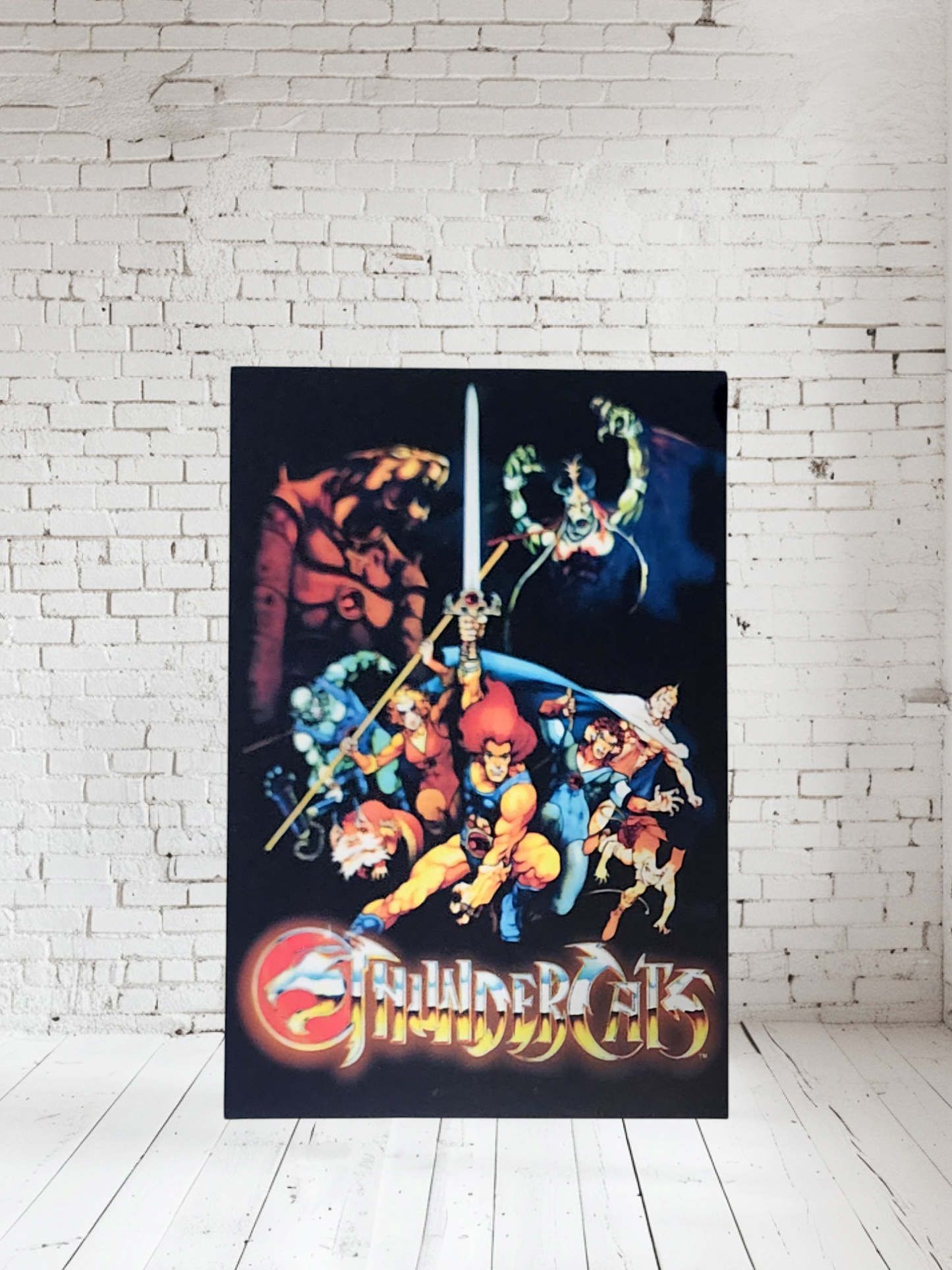 1980's cartoon series on Aluminum print. Multiple sizes and prints available. Smurfs, Thundercats and more