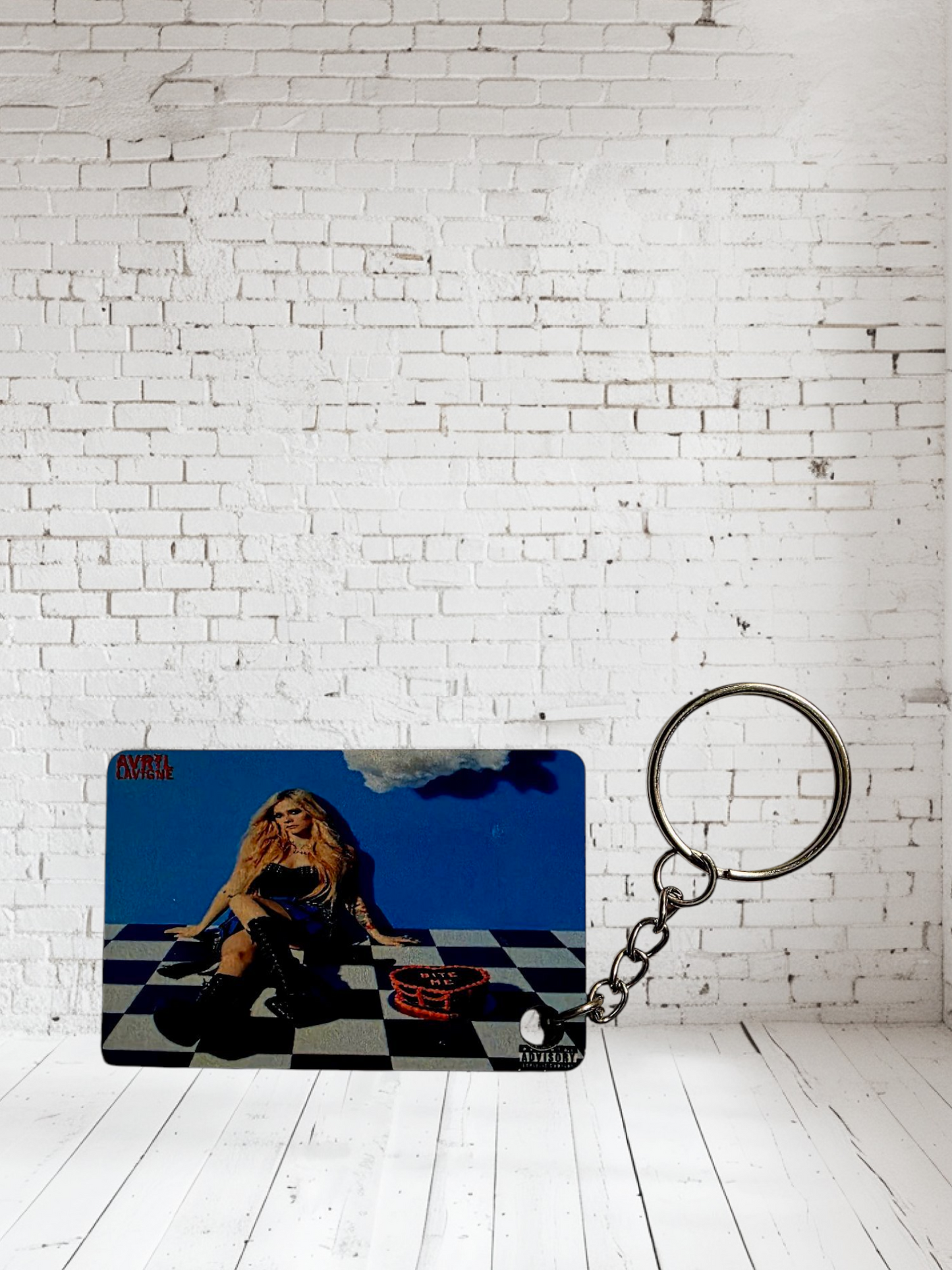 Avril Lavigne concert poster and album cover keychains. Multiple designs to choose from