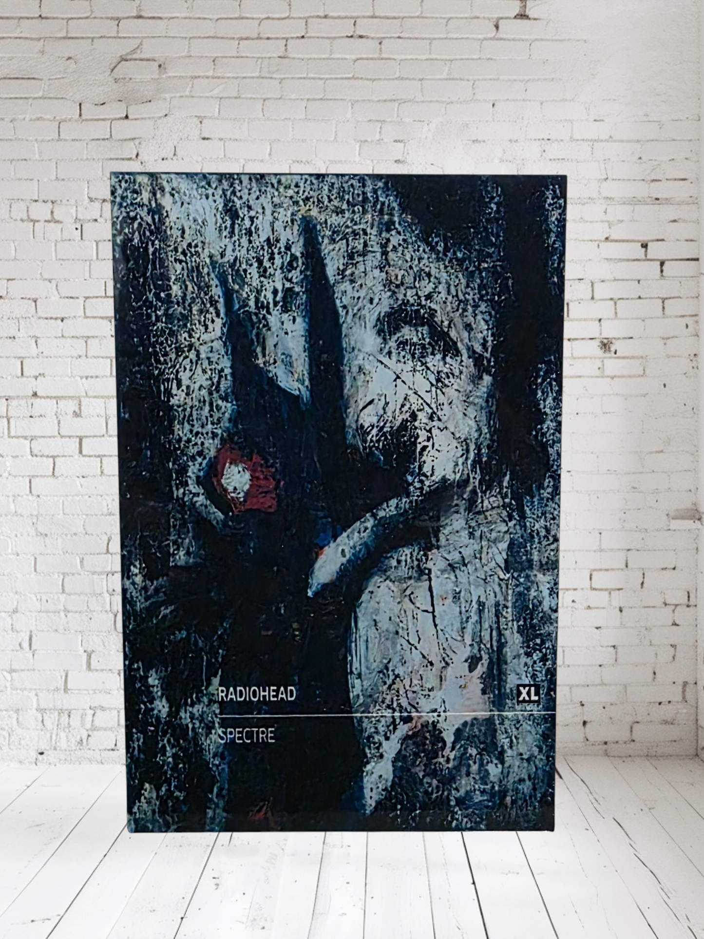 Radiohead Aluminum print. Black background. Multiple sizes and prints available