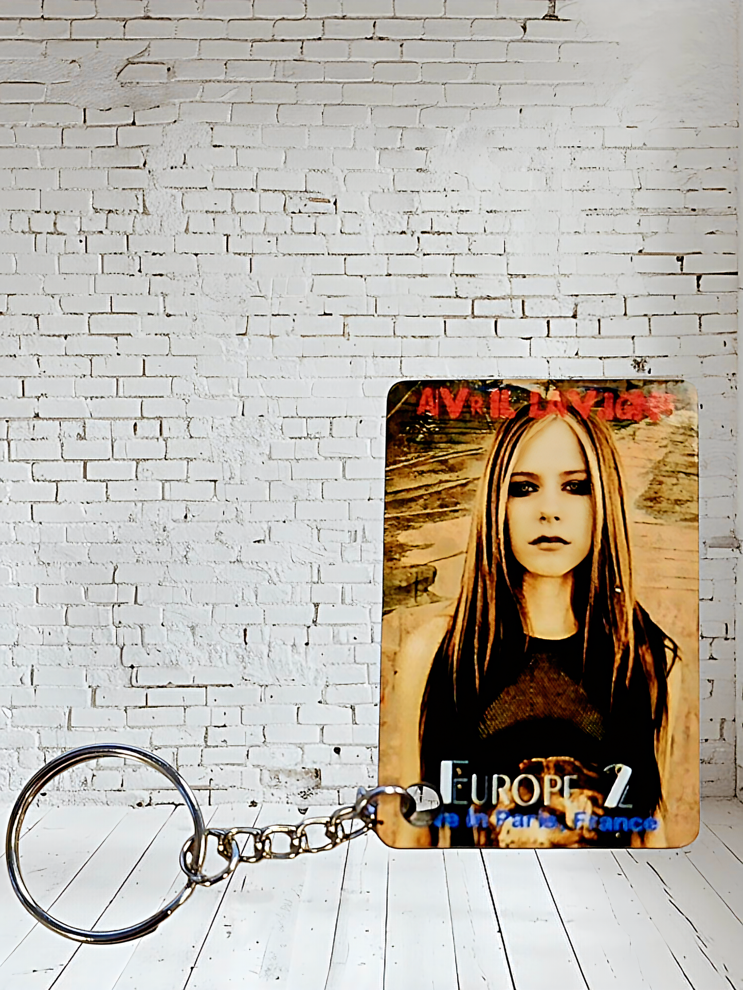 Avril Lavigne concert poster and album cover keychains. Multiple designs to choose from