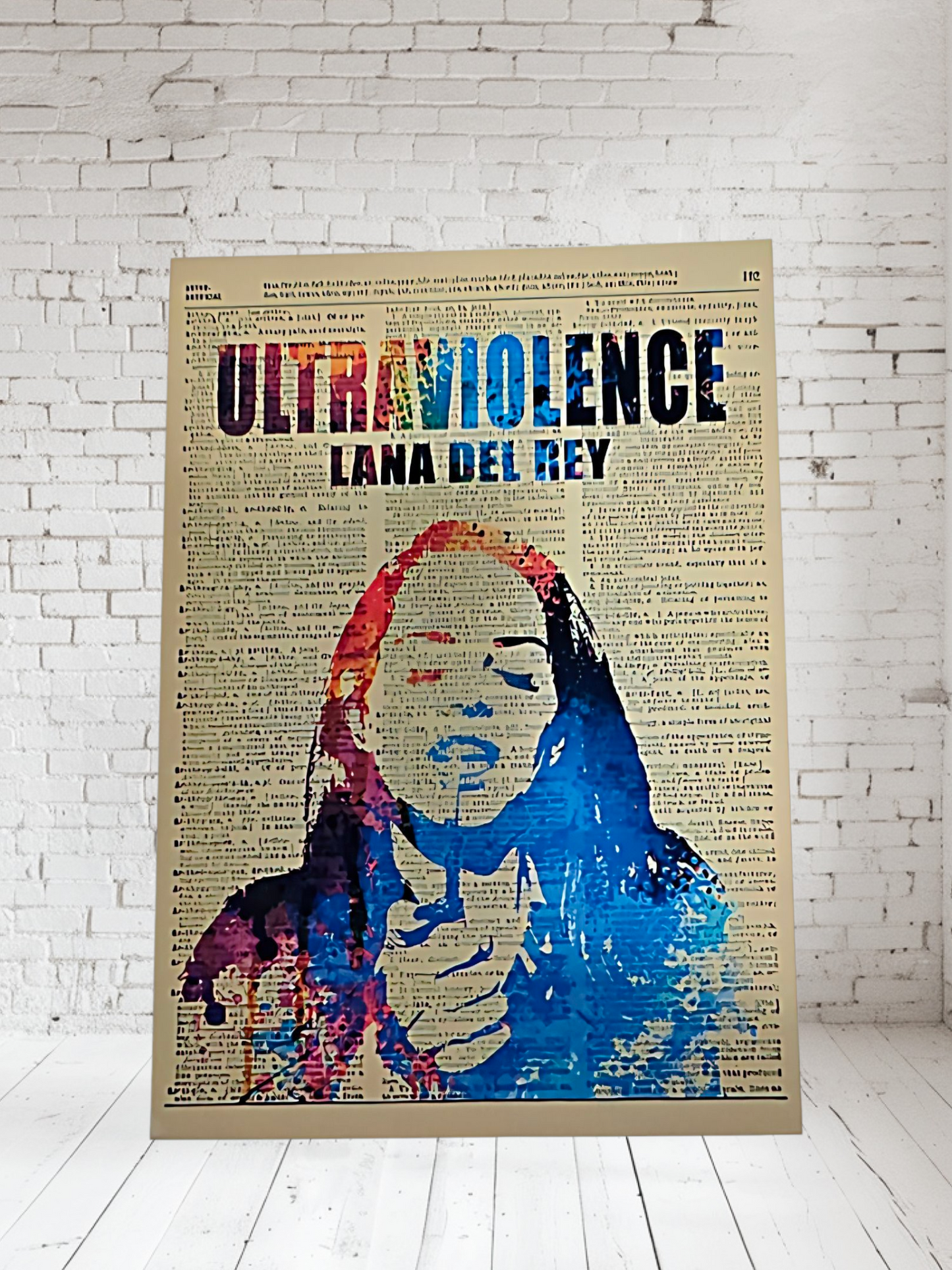 Lana Del Rey concert and album posters on Aluminum print. Multiple sizes and prints available