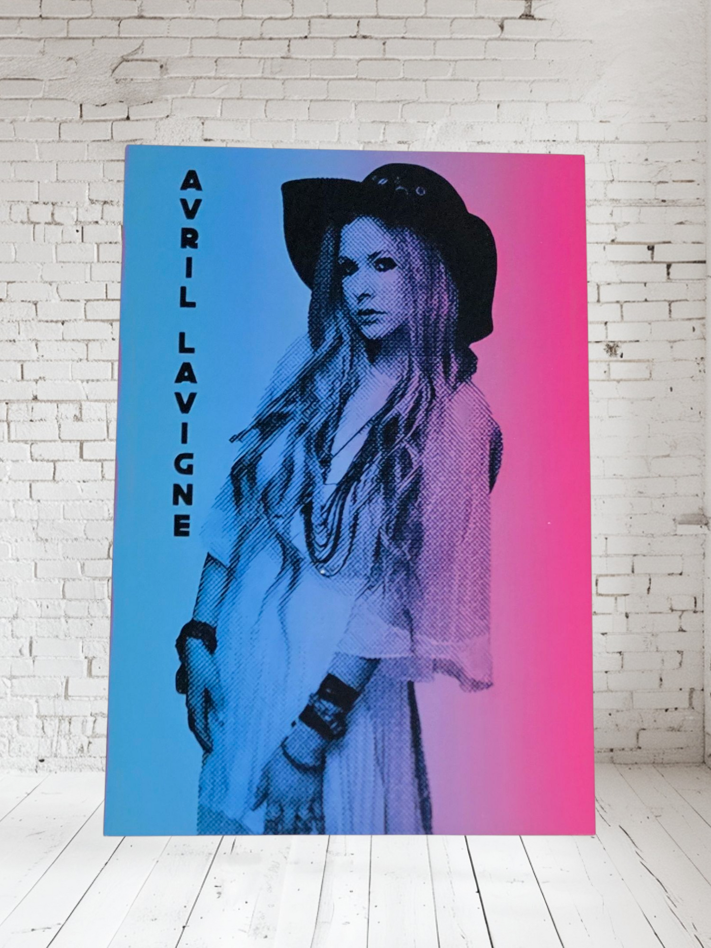 Avril Lavigne concert and album posters on Aluminum print. Multiple sizes and prints available