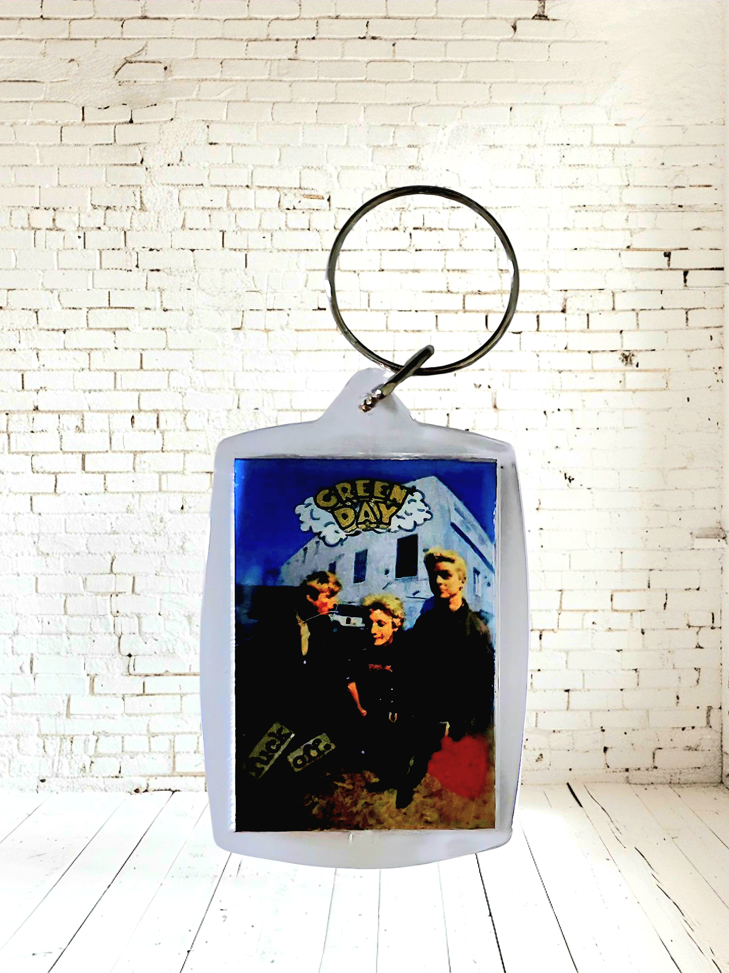 Green Day concert poster and album cover keychains. Multiple designs to choose from