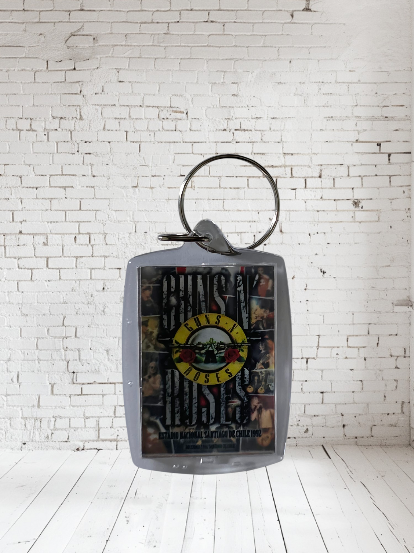 Guns n Roses concert poster and album cover keychains. Multiple designs to choose from