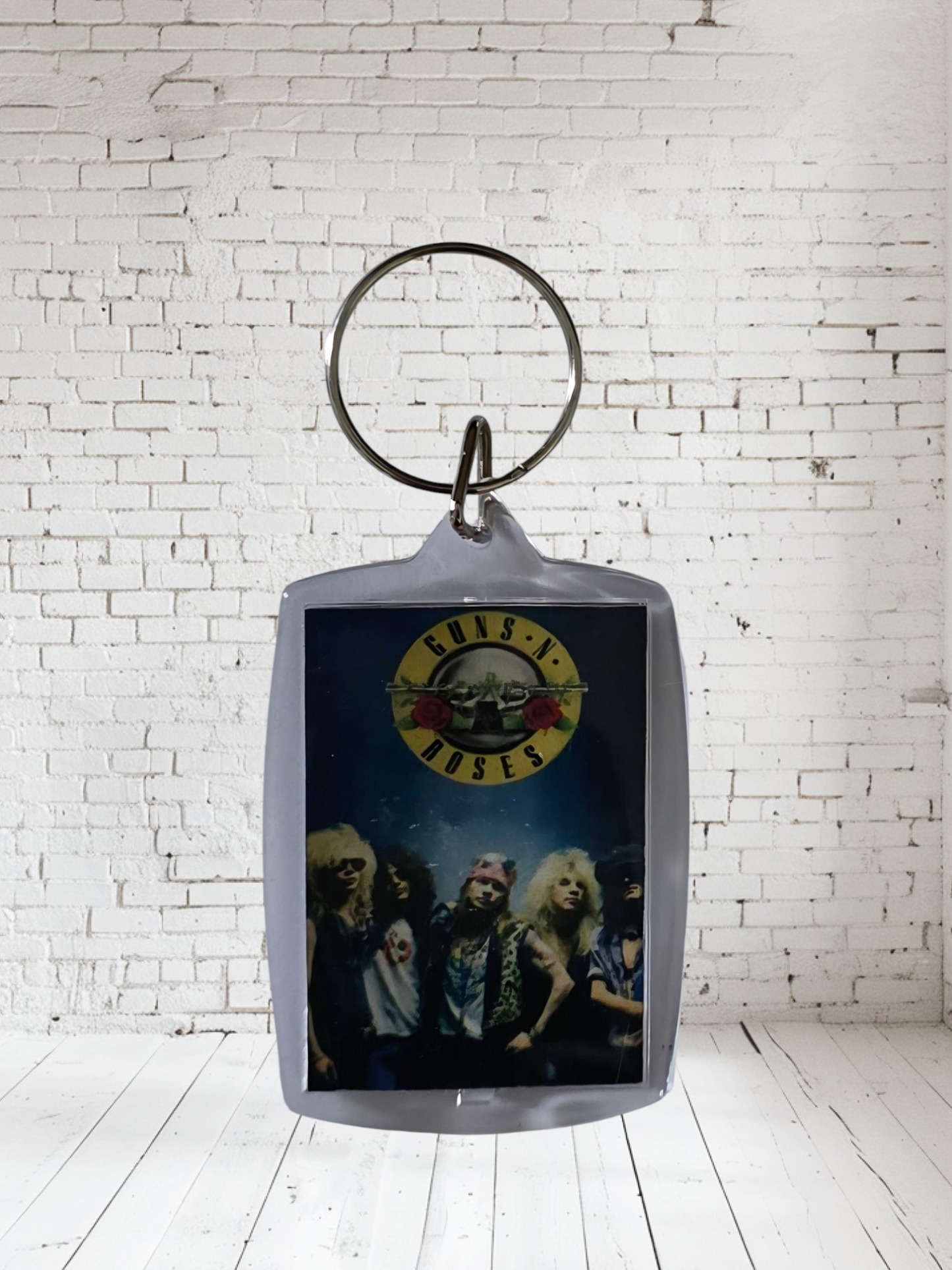 Guns n Roses concert poster and album cover keychains. Multiple designs to choose from