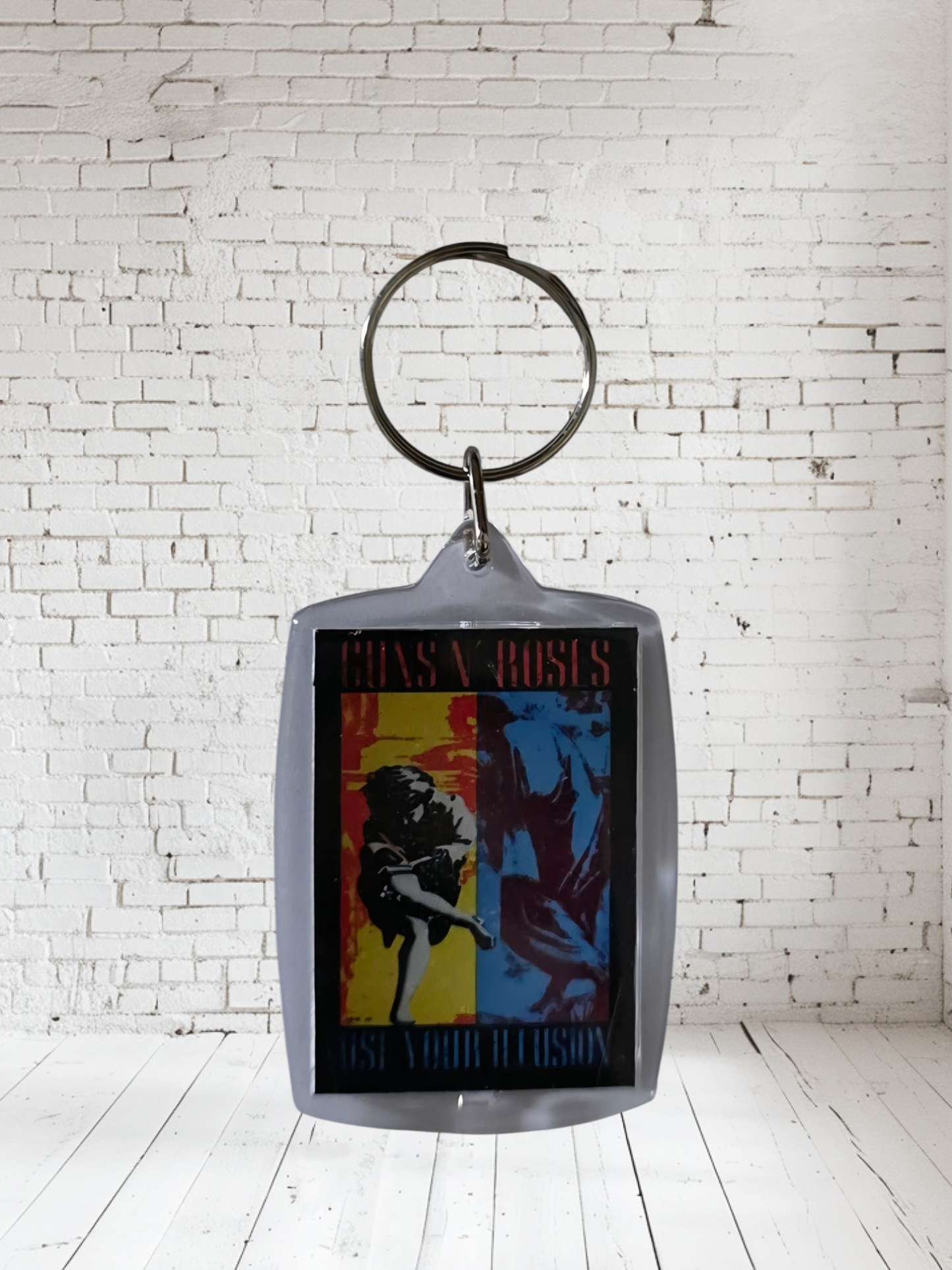 Guns n Roses concert poster and album cover keychains. Multiple designs to choose from