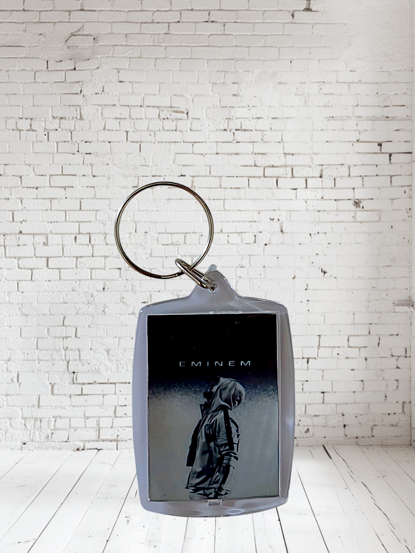 Eminem concert poster and album cover keychains. Multiple designs to choose from