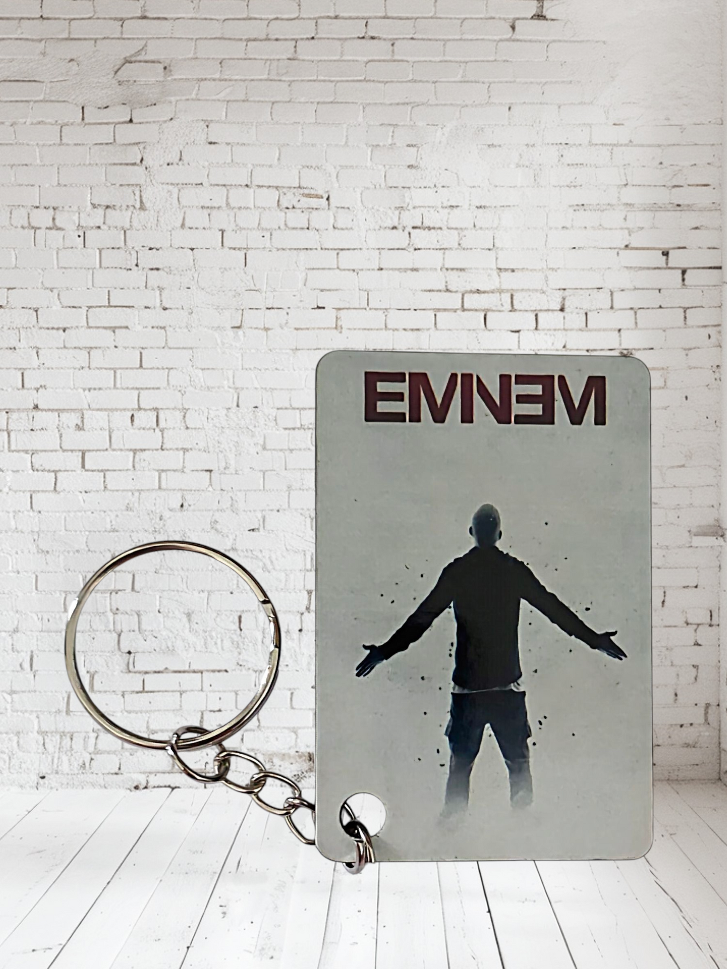 Eminem concert poster and album cover keychains. Multiple designs to choose from