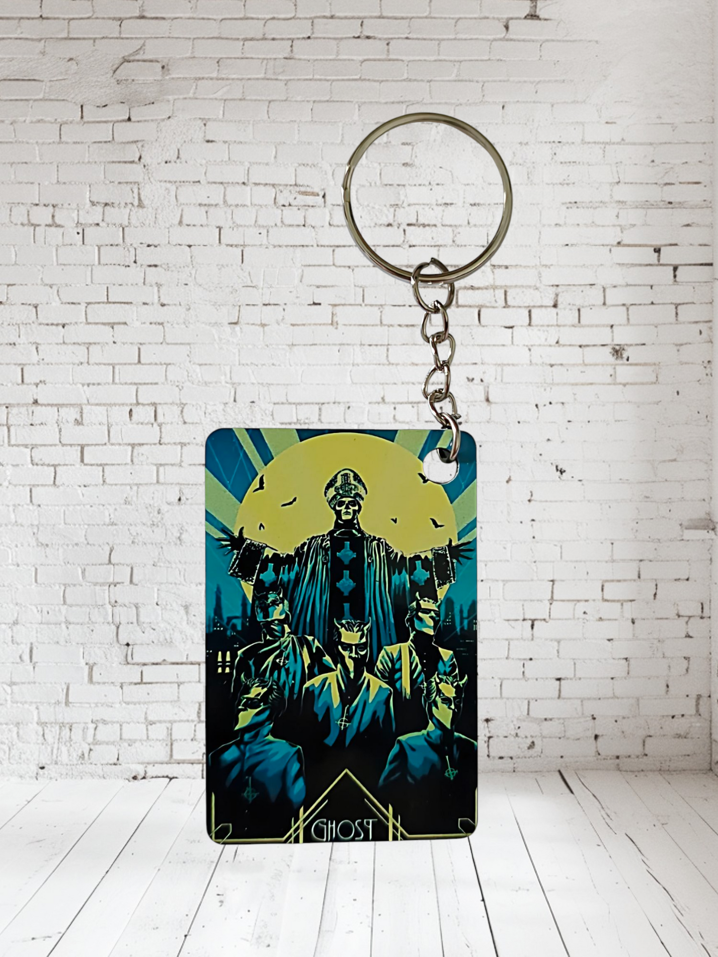 Ghost band keychain collection. Multiple designs to pick from