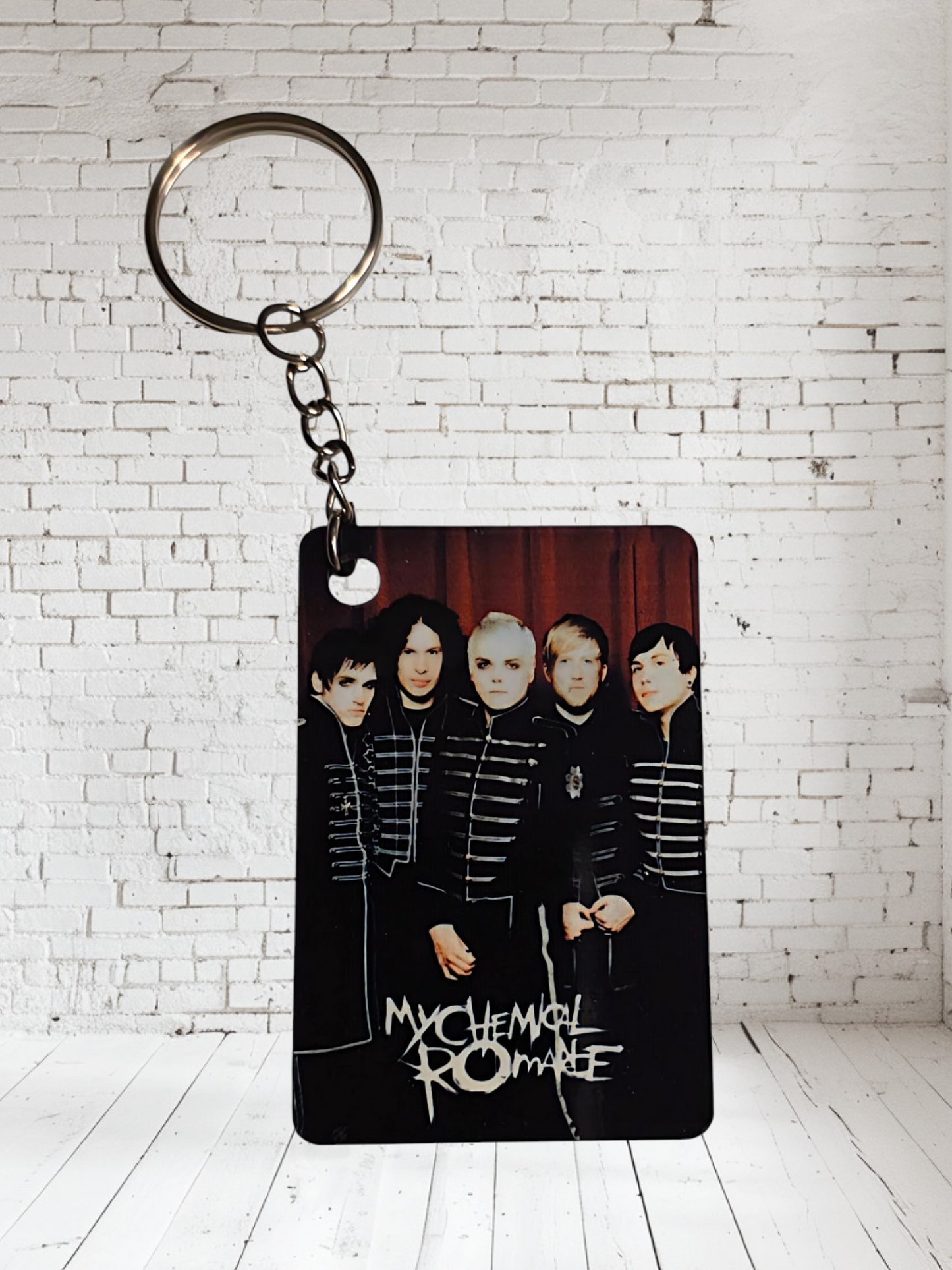 My Chemical Romance keychain collection. Multiple designs to pick from
