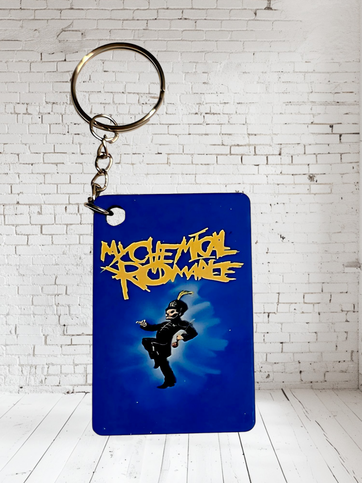 My Chemical Romance keychain collection. Multiple designs to pick from
