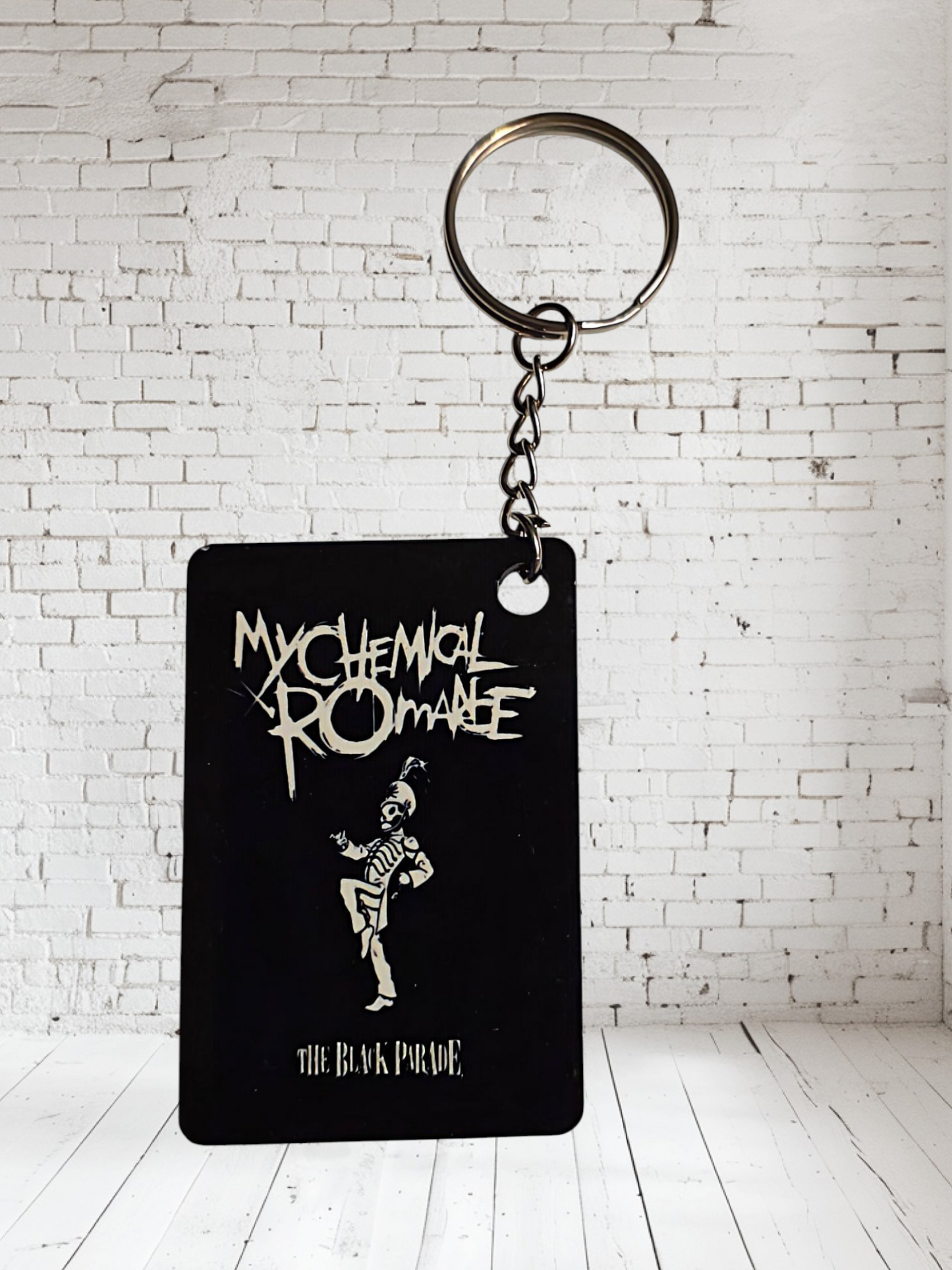 My Chemical Romance keychain collection. Multiple designs to pick from