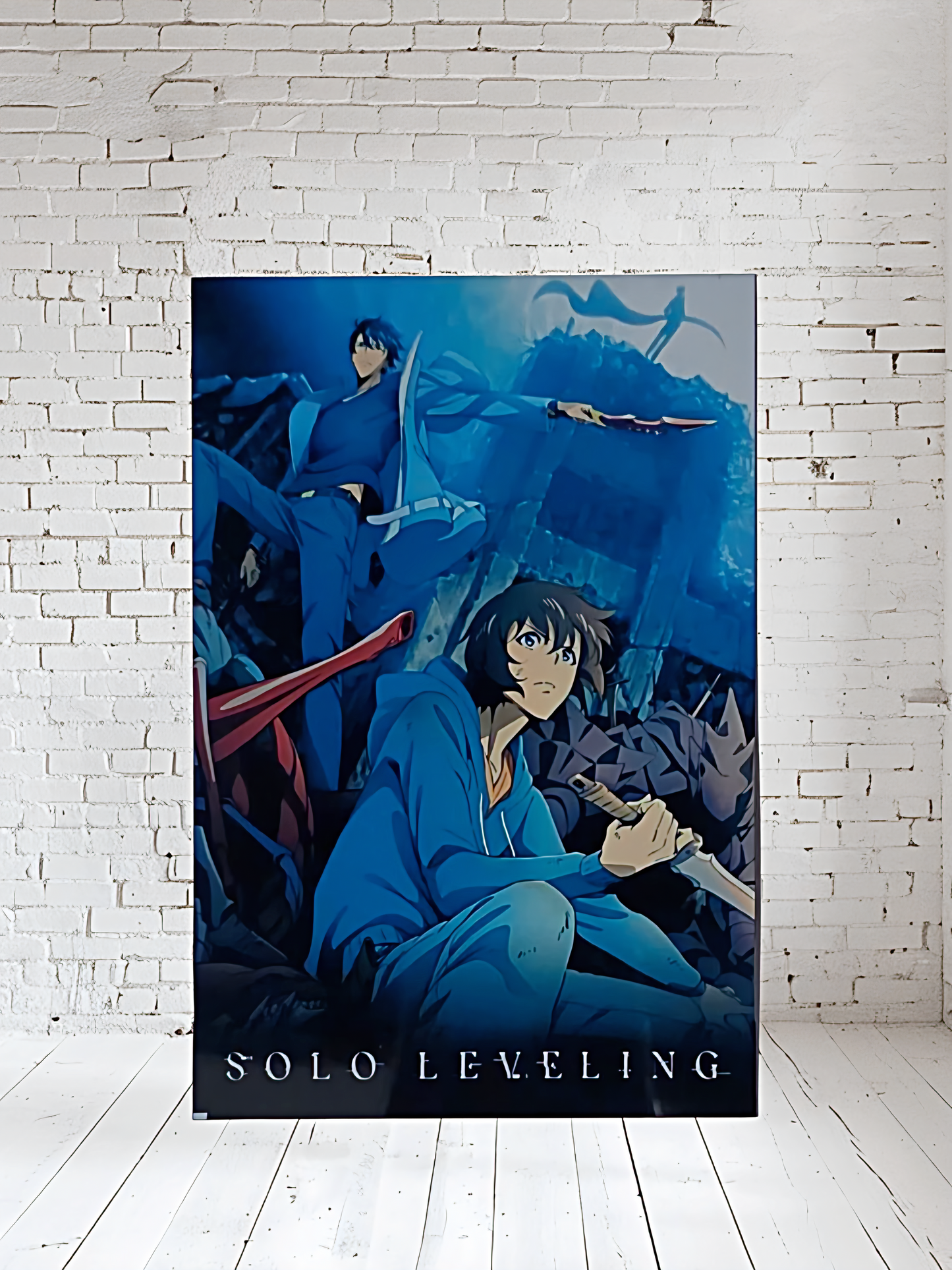 Anime Manga Posters on aluminum print with free shipping. Solo Leveling, Attack on Titan, One Piece and more