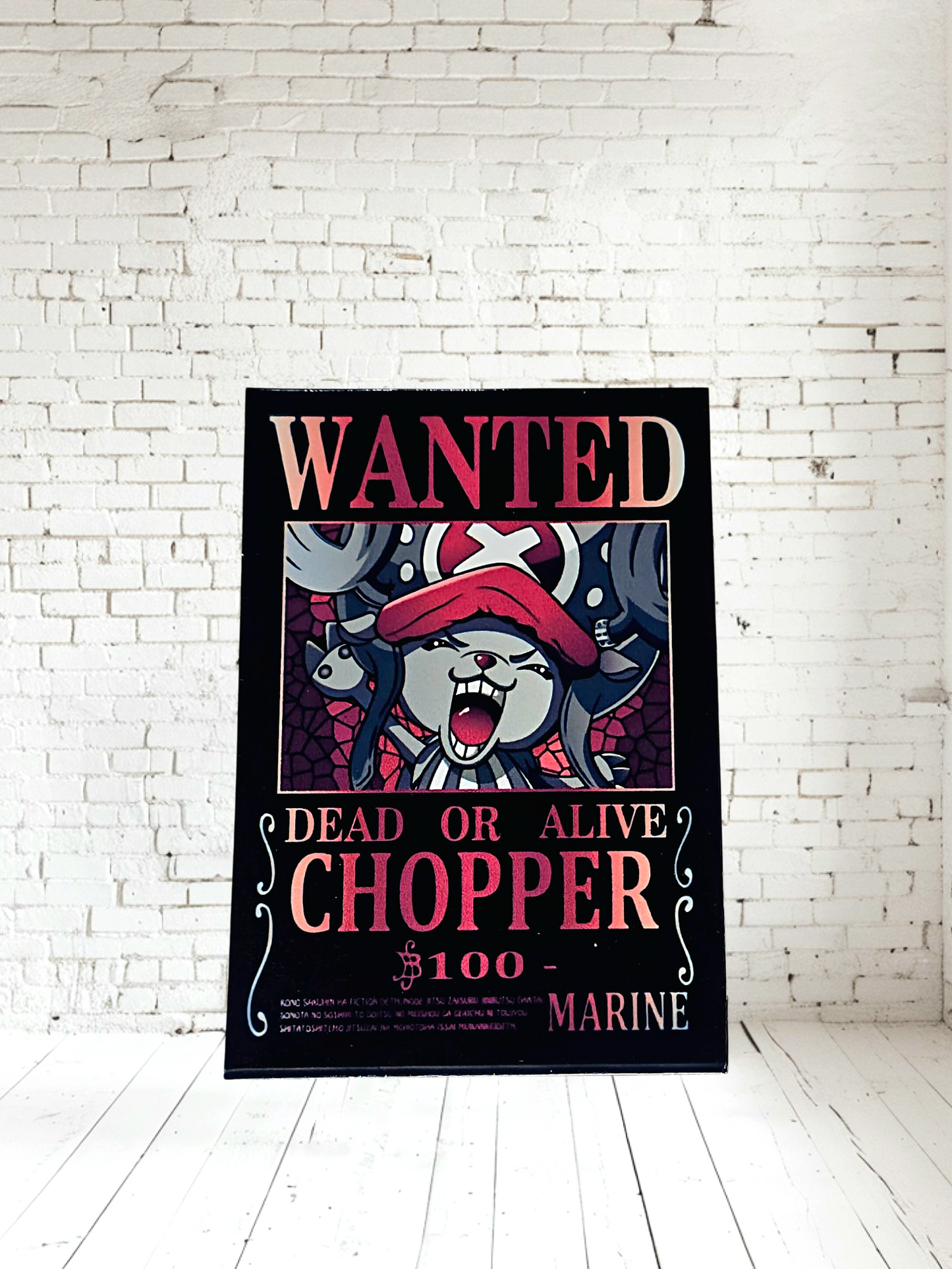 Foil One Piece Anime posters on aluminum print. Many to choose from