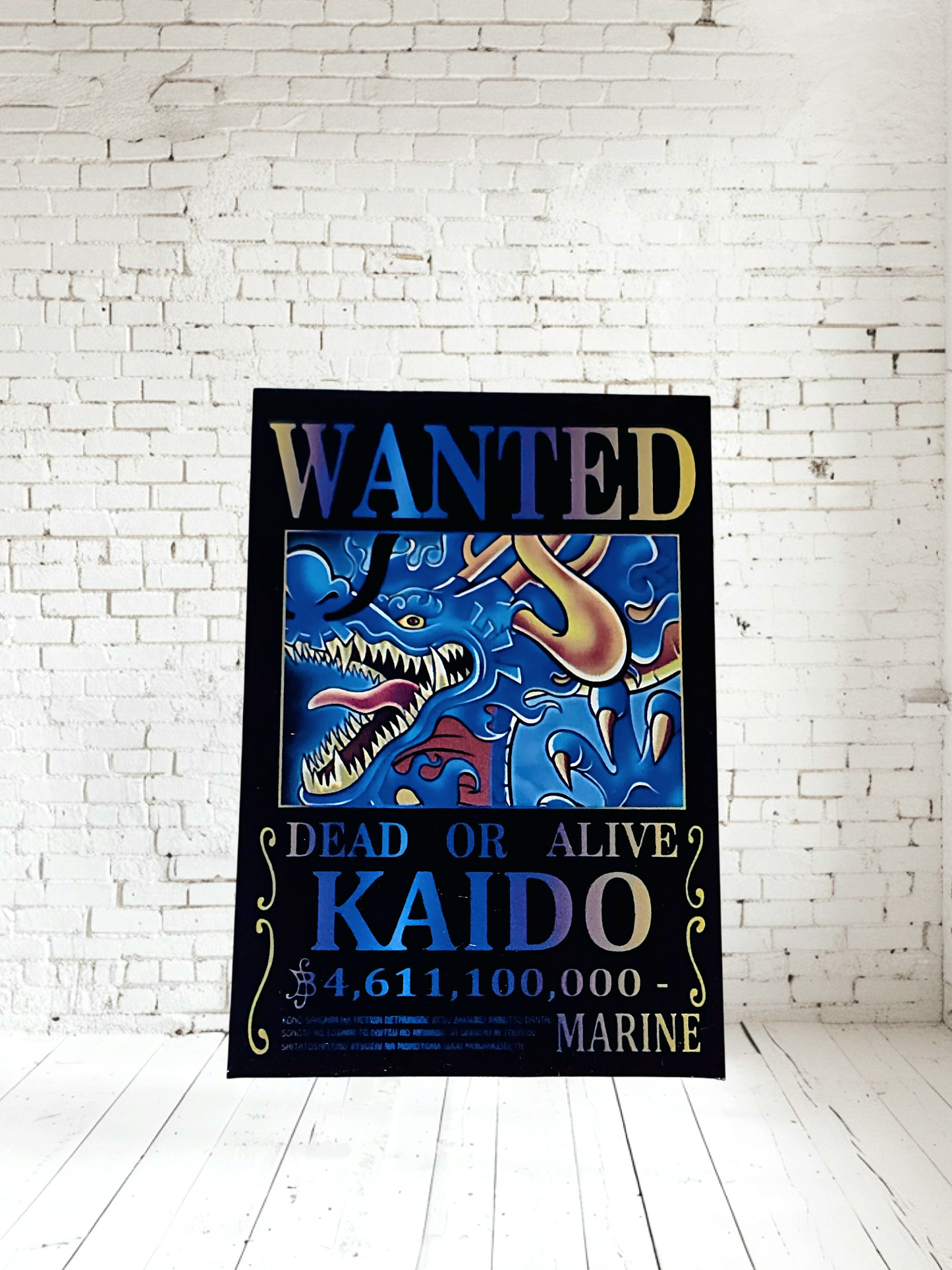Foil One Piece Anime posters on aluminum print. Many to choose from